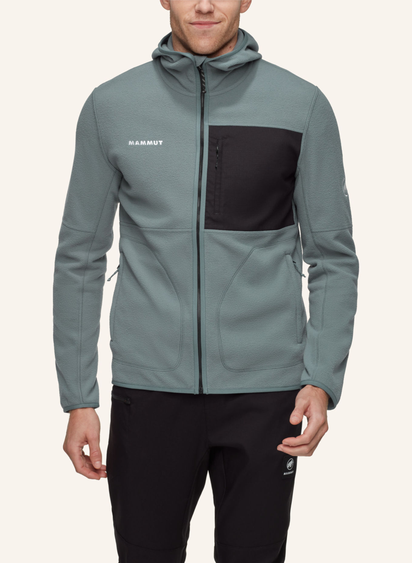 MAMMUT Fleecejacke TAMARO: SCHWARZ