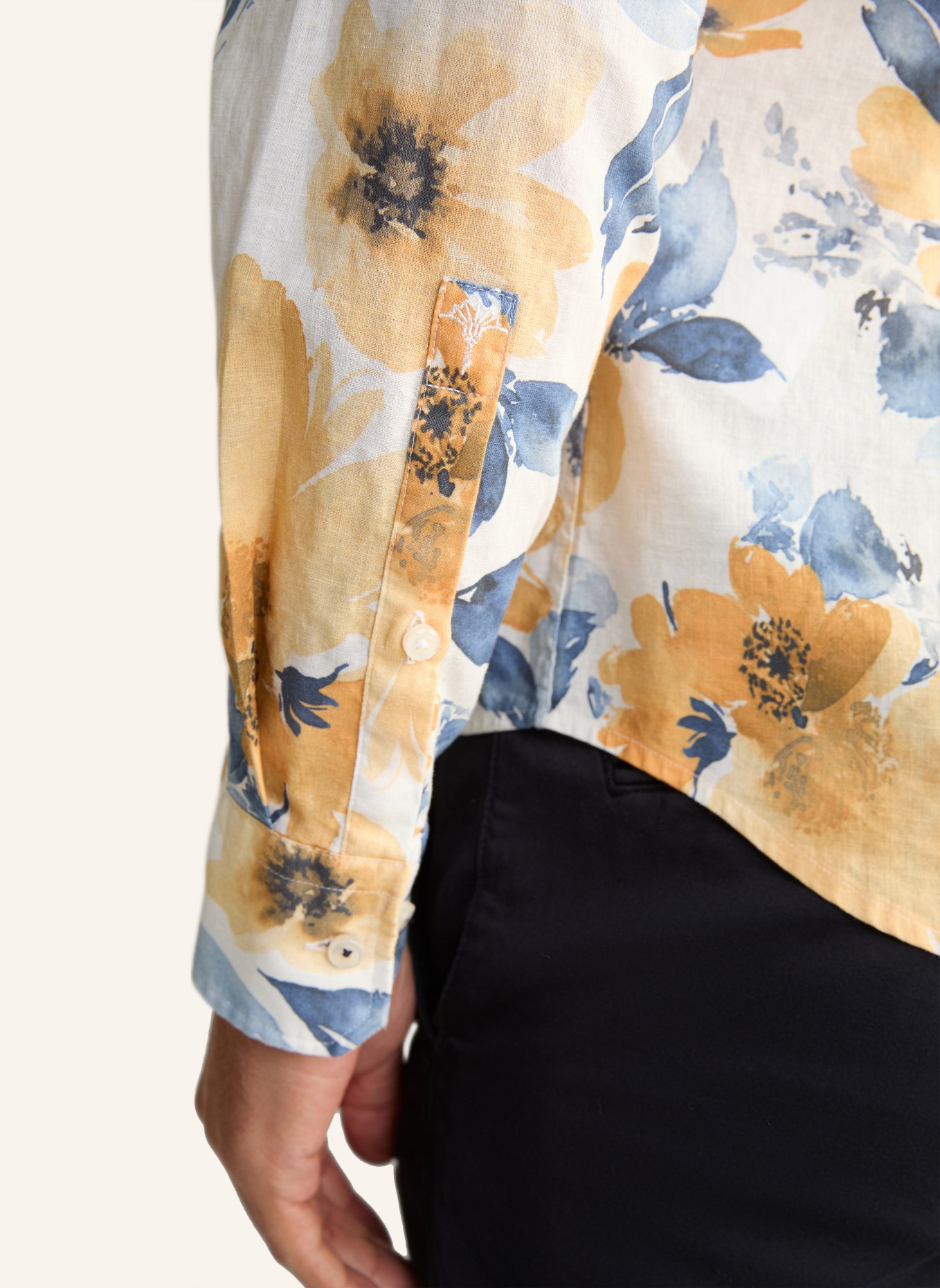 JOOP! Hemd PAI Slim Fit mit Leinen, Farbe: WEISS (Bild 5)