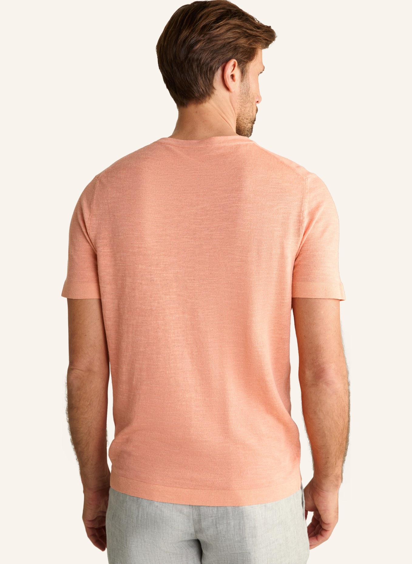 JOOP! Strickshirt MAROSO mit Leinen, Farbe: ORANGE (Bild 3)