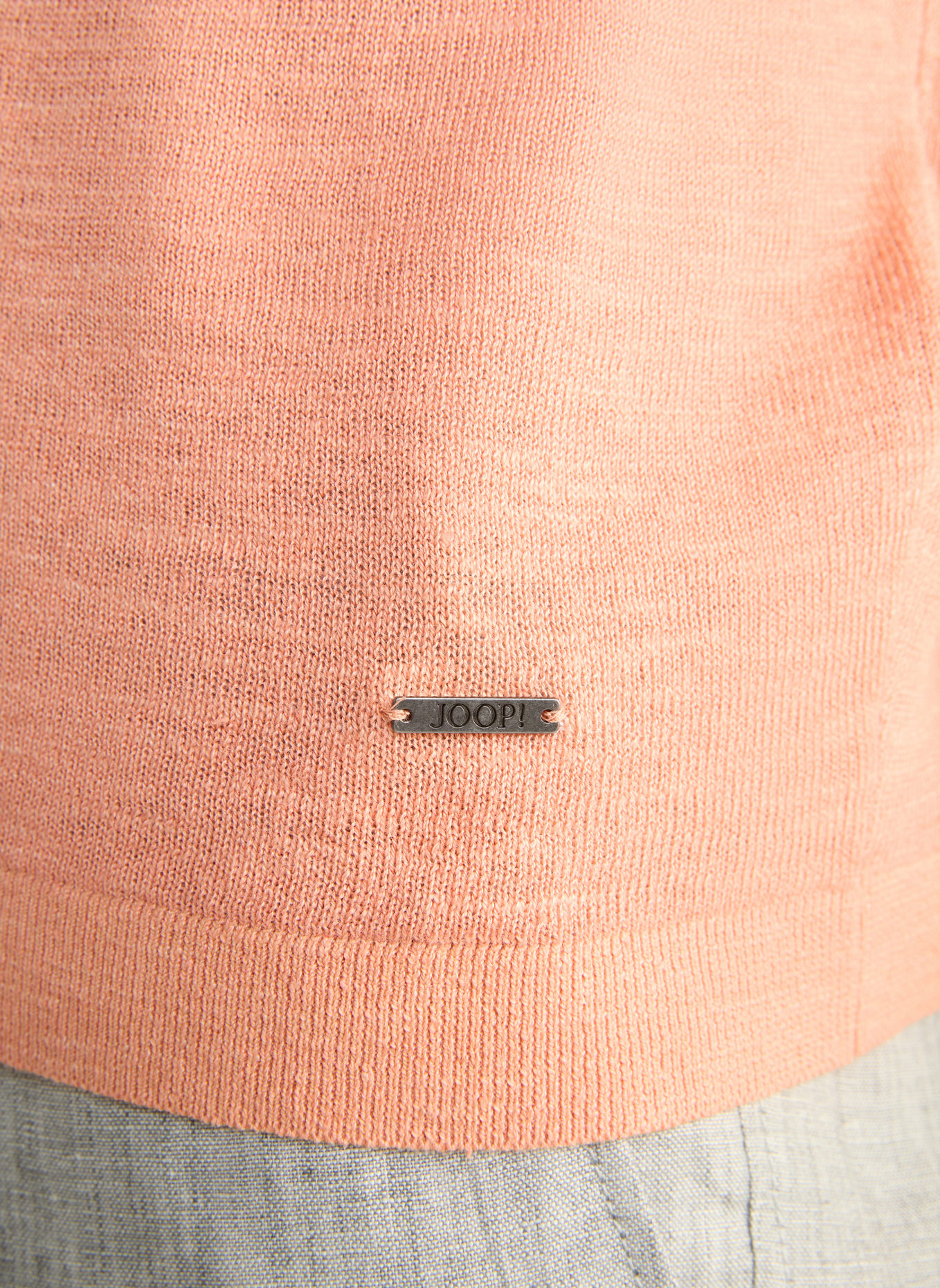 JOOP! Strickshirt MAROSO mit Leinen, Farbe: ORANGE (Bild 5)