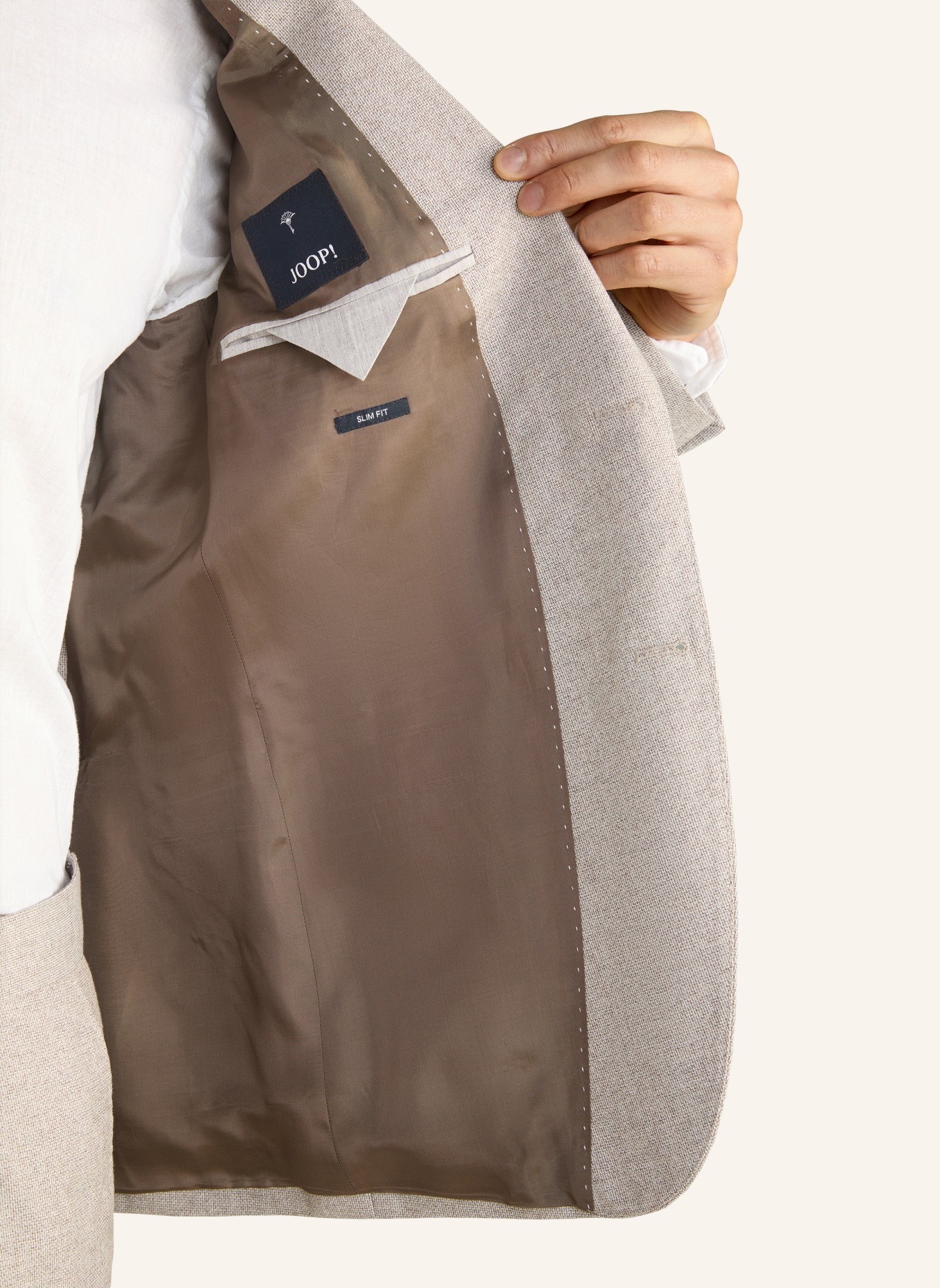 JOOP! Anzug Slim Fit, Farbe: BEIGE (Bild 4)