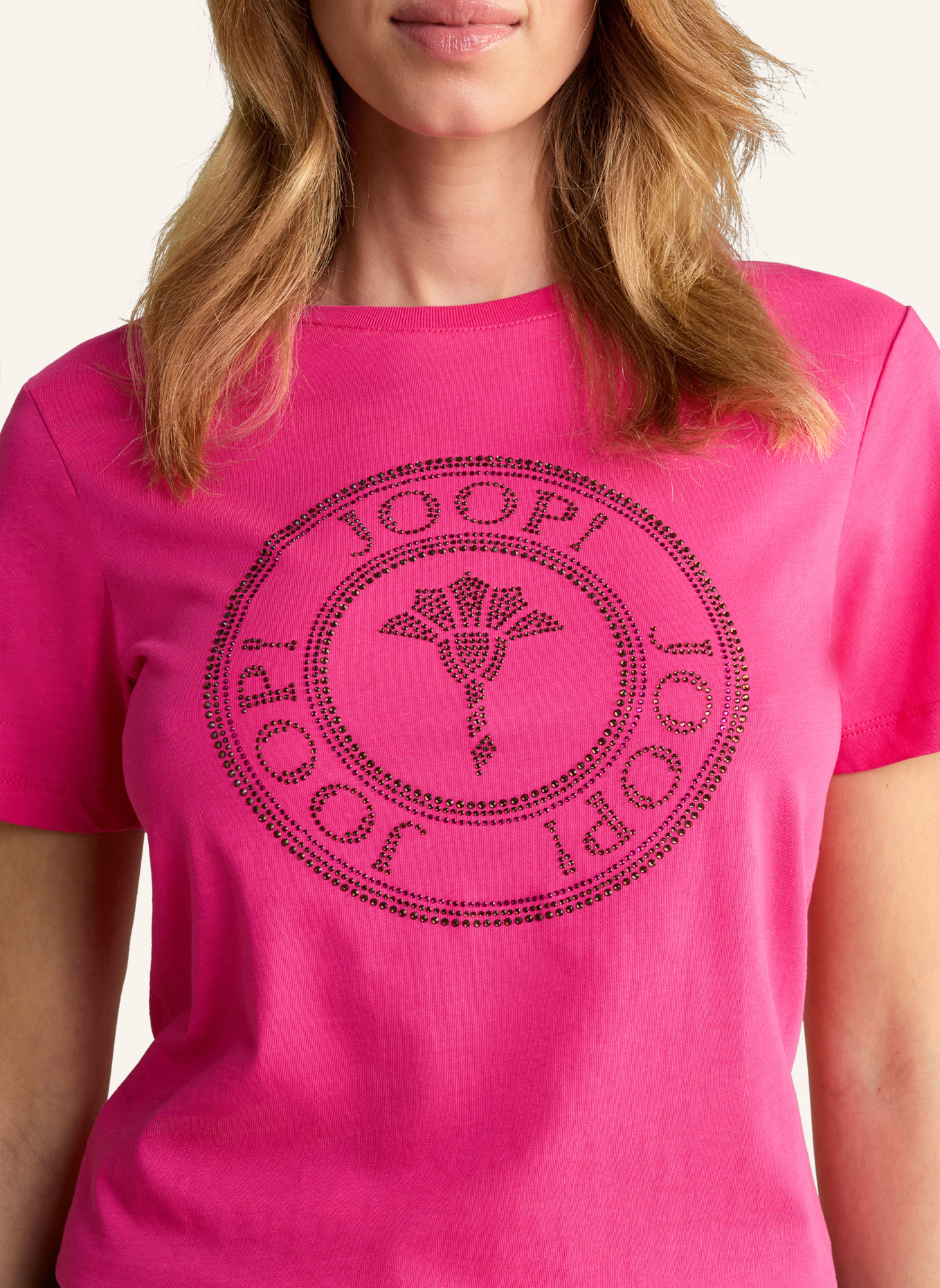 JOOP! T-Shirt mit Schmucksteinen, Farbe: PINK (Bild 5)