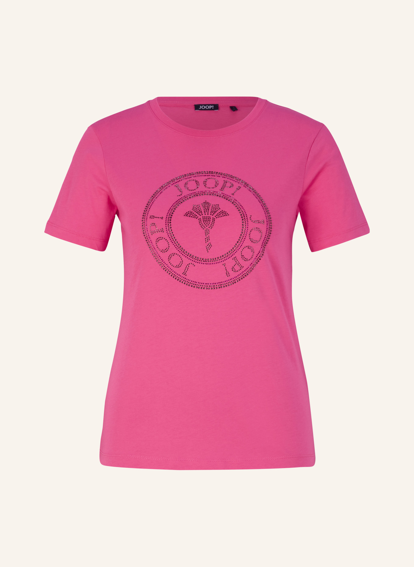 JOOP! T-Shirt mit Schmucksteinen, Farbe: PINK (Bild 1)