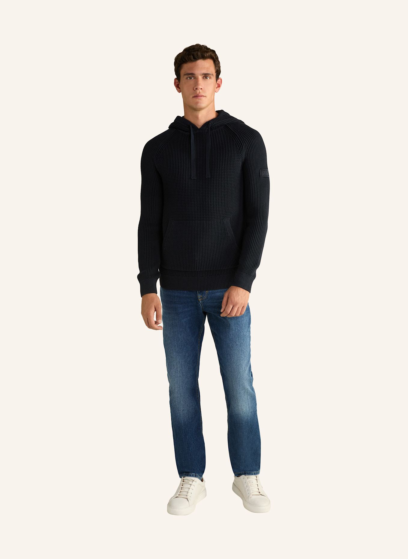 JOOP! JEANS Strick-Hoodie, Farbe: DUNKELBLAU (Bild 2)