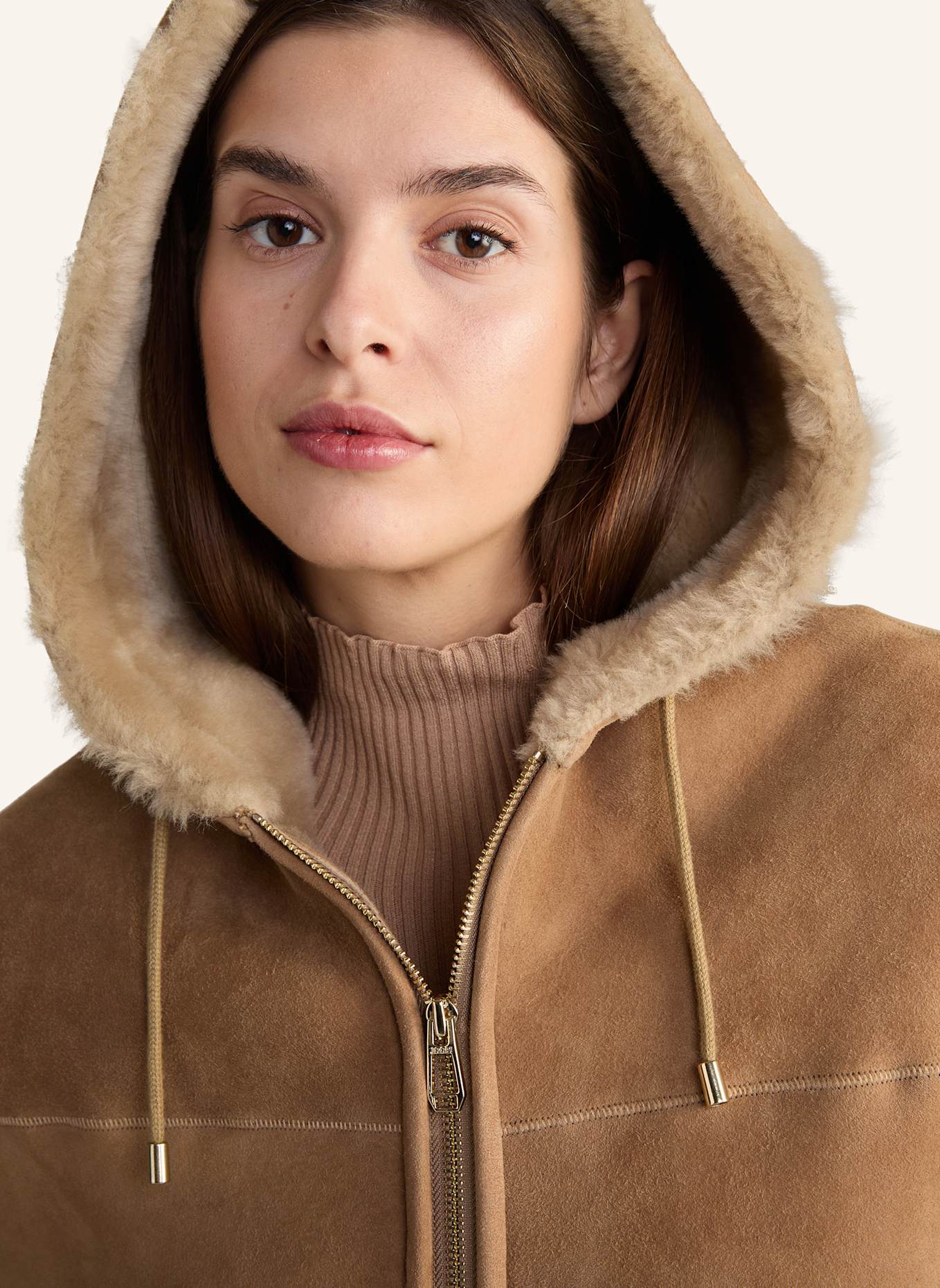 JOOP! Lammfelljacke, Farbe: BEIGE (Bild 4)