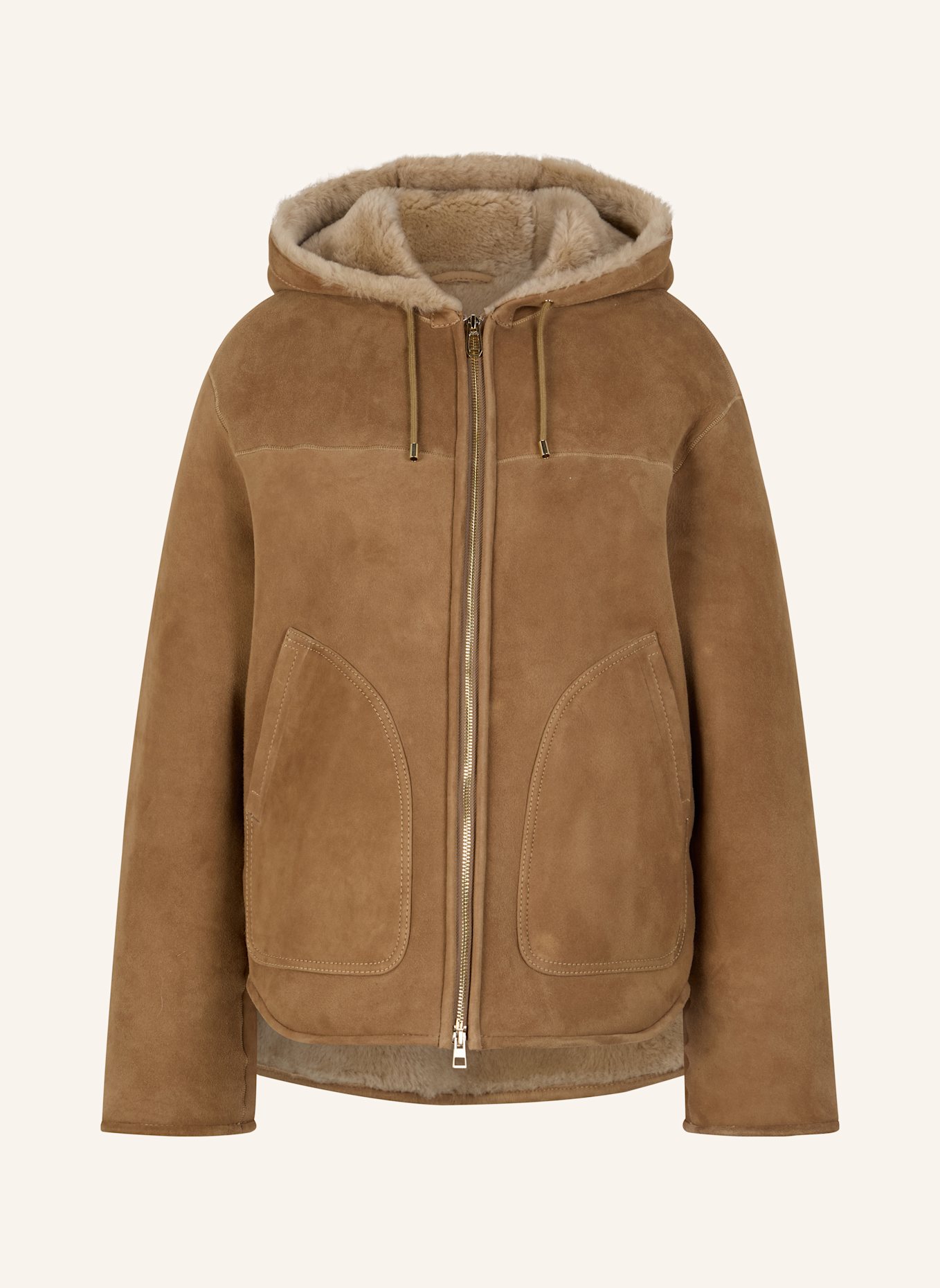 JOOP! Lammfelljacke, Farbe: BEIGE (Bild 1)