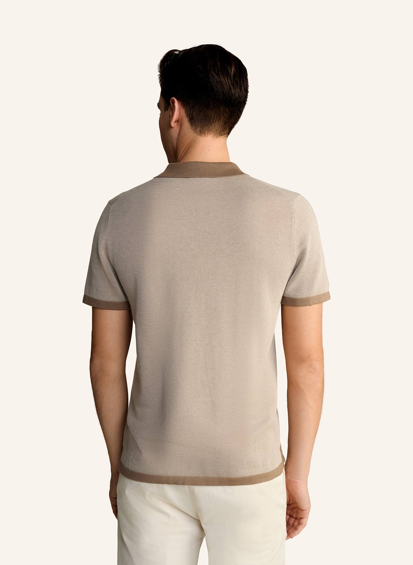JOOP! Strick-Poloshirt Regular Fit: HELLBRAUN