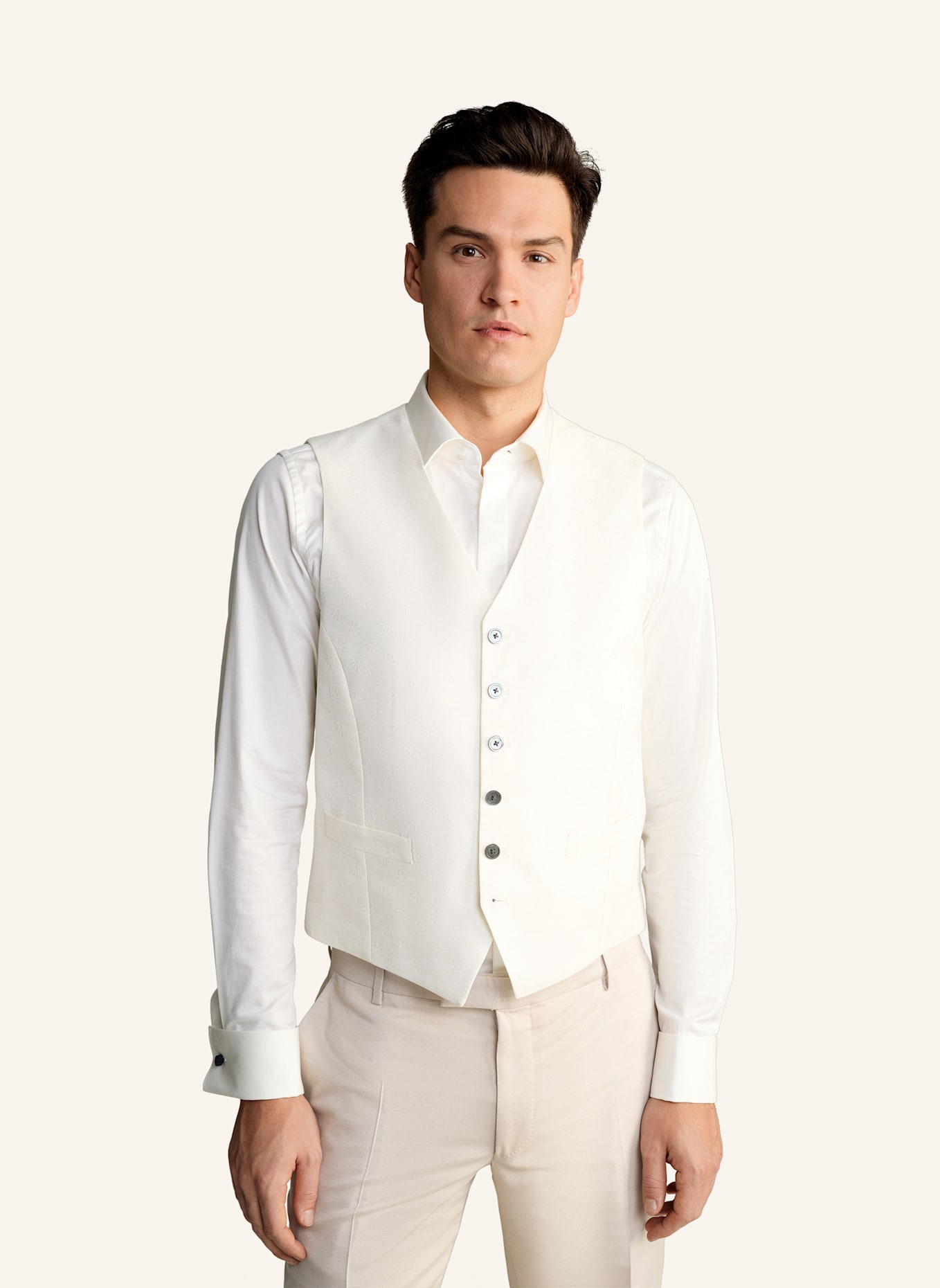 JOOP! Weste Regular Fit: WEISS