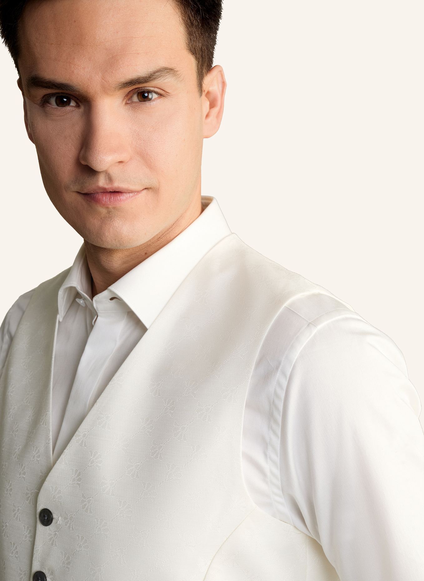 JOOP! Weste Regular Fit: WEISS