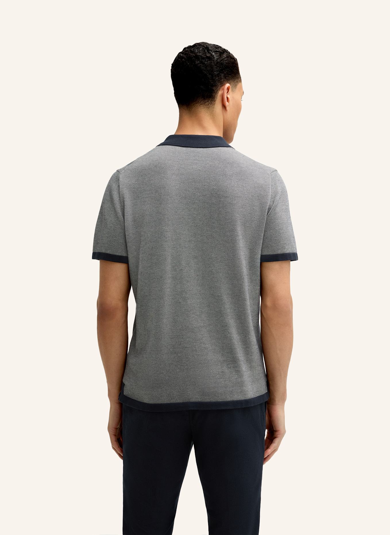 JOOP! Strick-Poloshirt Regular Fit: DUNKELBLAU