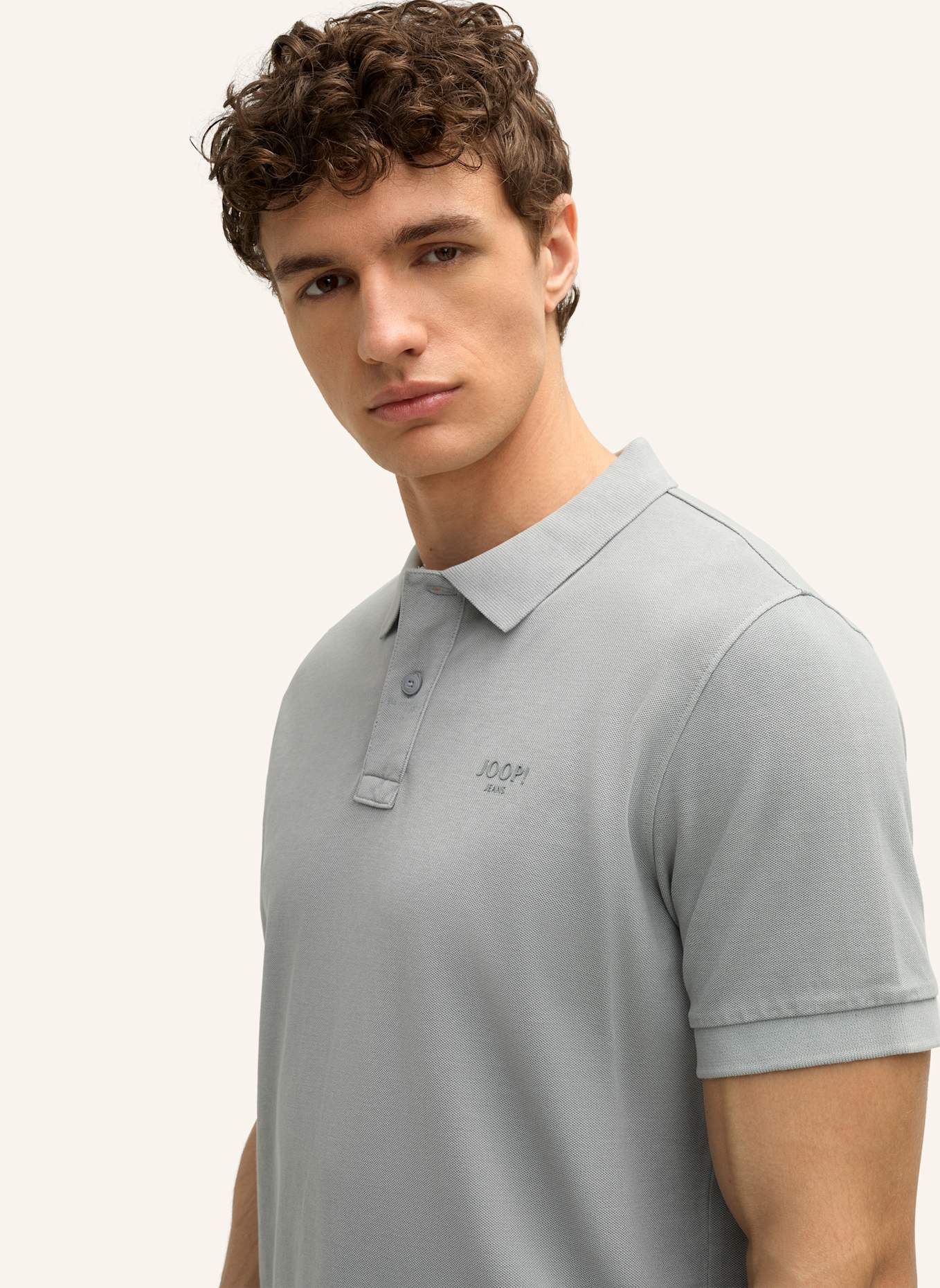 JOOP! JEANS Piqué-Poloshirt AMBROSIAN: HELLGRAU