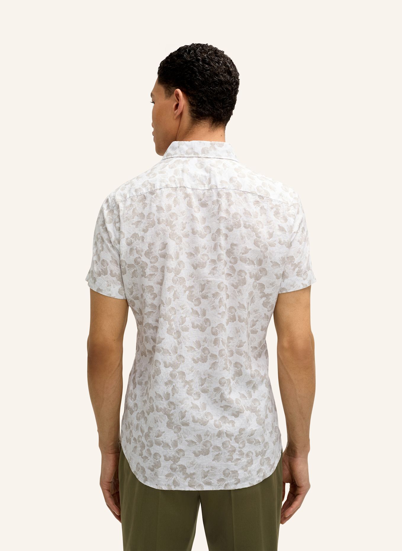 JOOP! Hemd Slim Fit: WEISS/ BEIGE