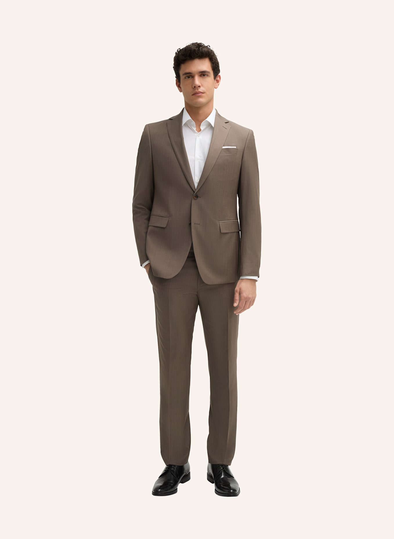 JOOP! Anzug Modern Fit: HELLBRAUN