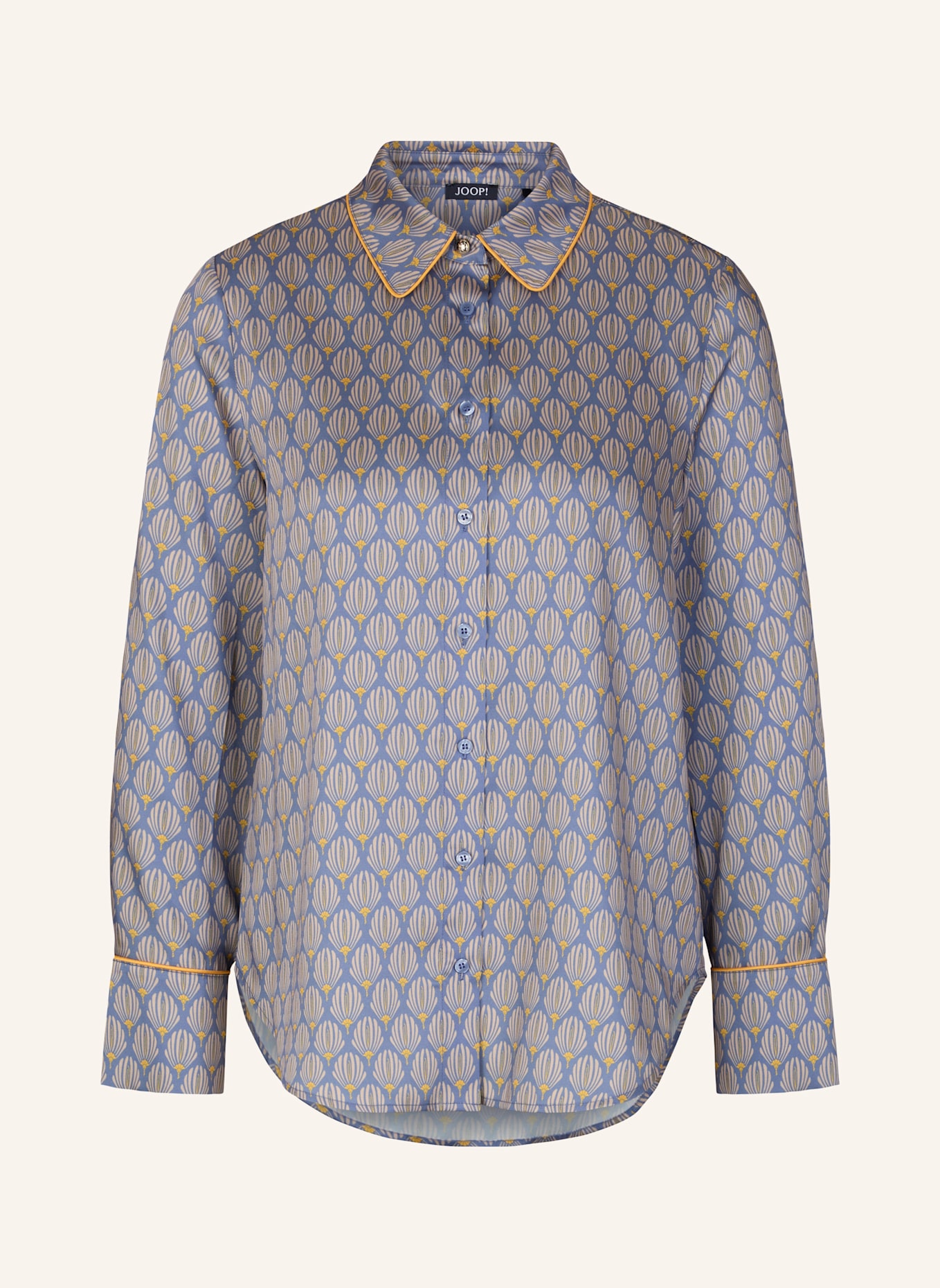 JOOP! Bluse: HELLBLAU/ BEIGE/ GELB