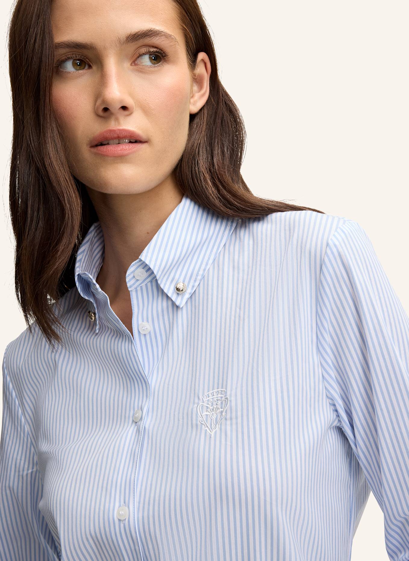 JOOP! Bluse: HELLBLAU/ WEISS