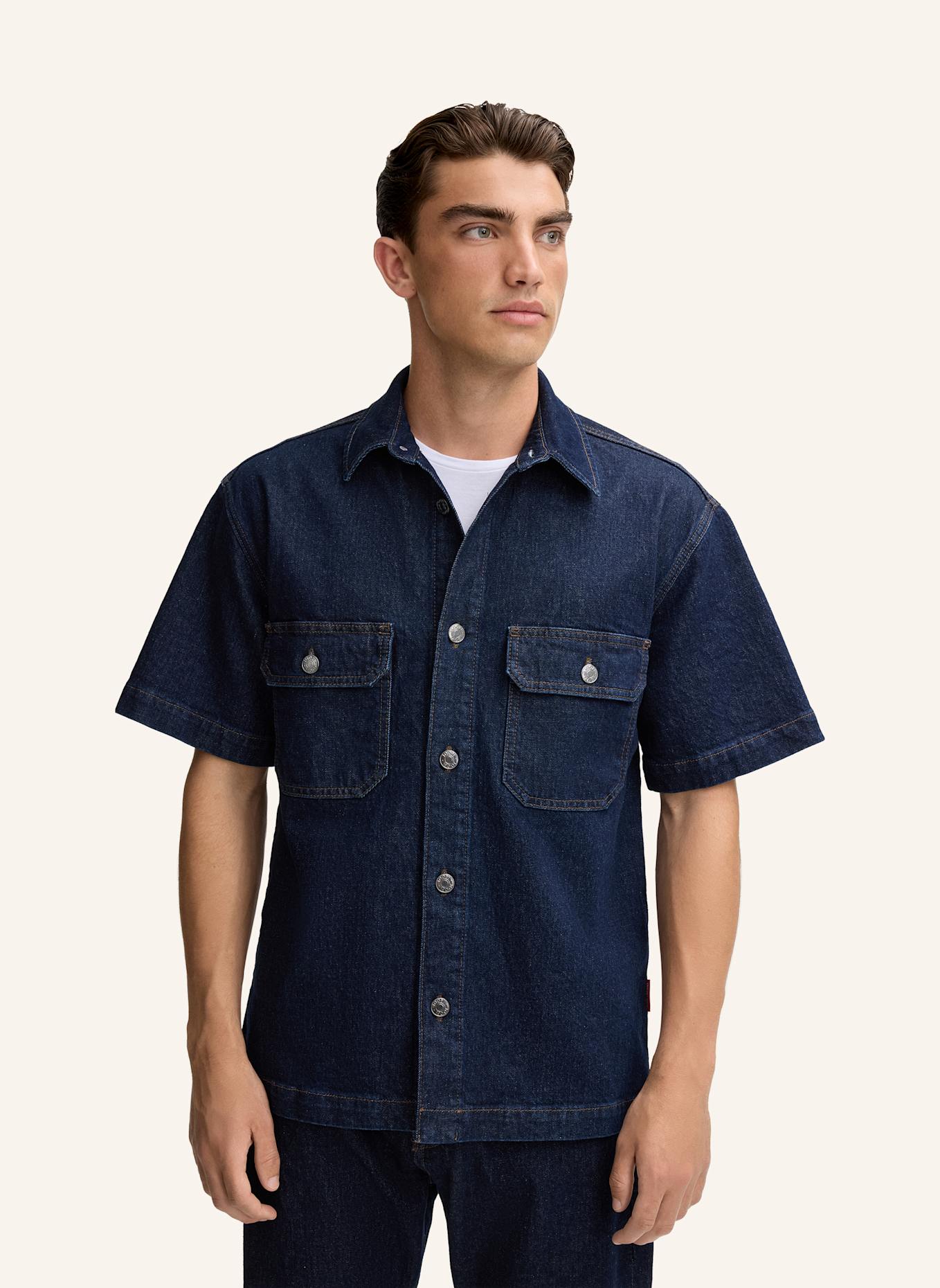 JOOP! JEANS Hemd Casual Fit: DUNKELBLAU