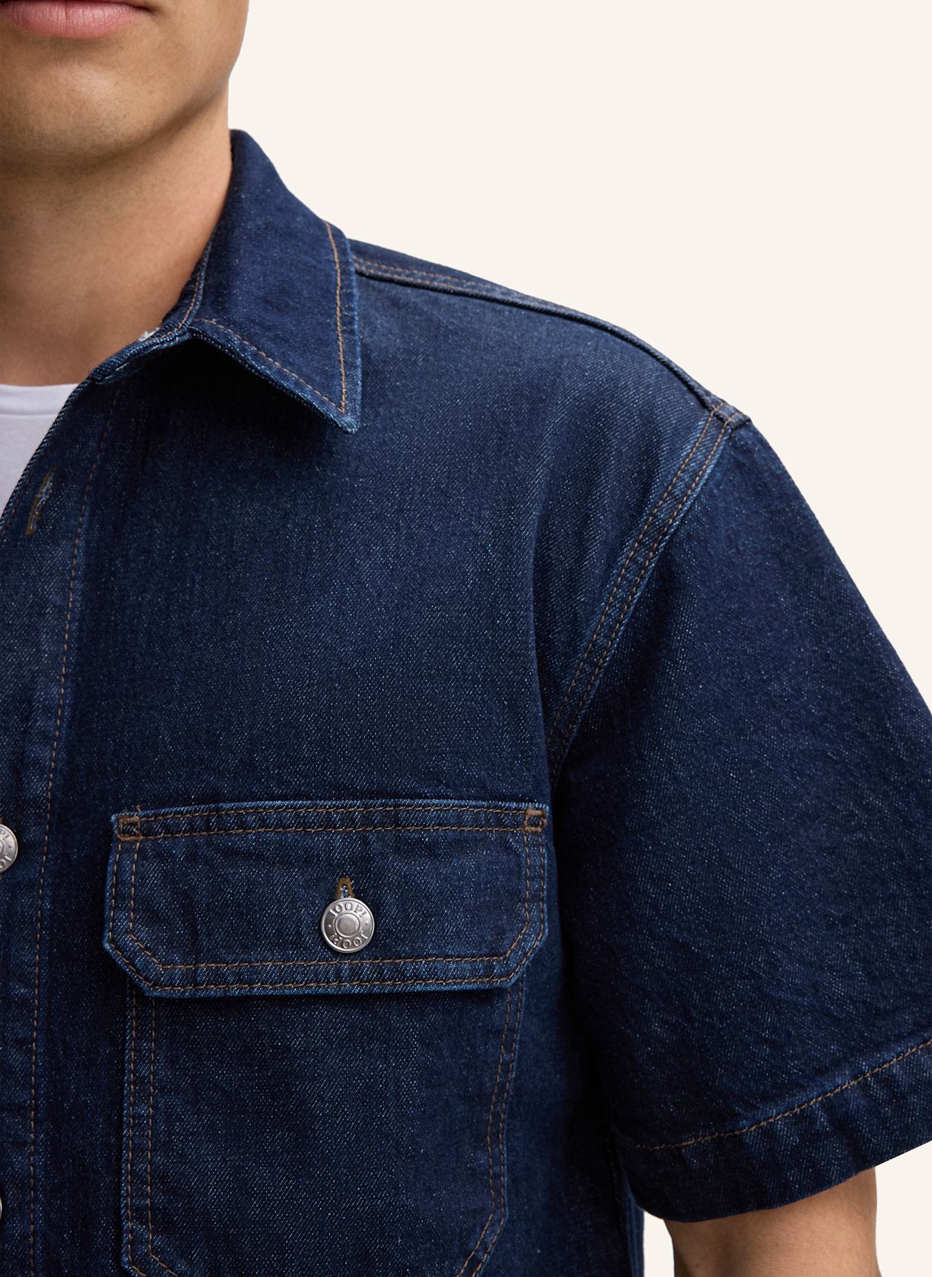 JOOP! JEANS Hemd Casual Fit: DUNKELBLAU