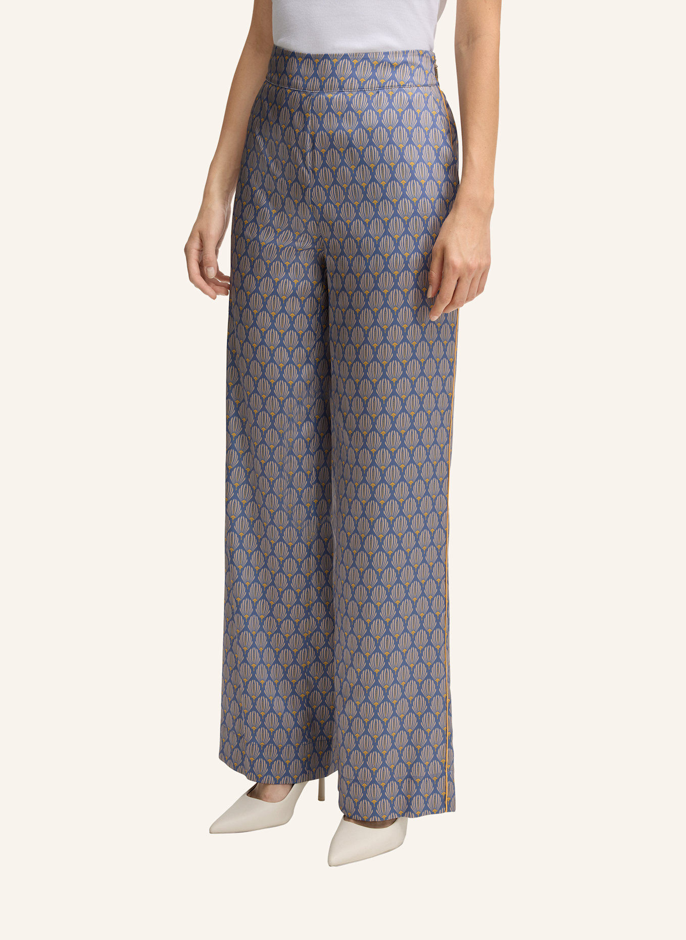 JOOP! Stoffhose: HELLBLAU/ BEIGE/ GELB