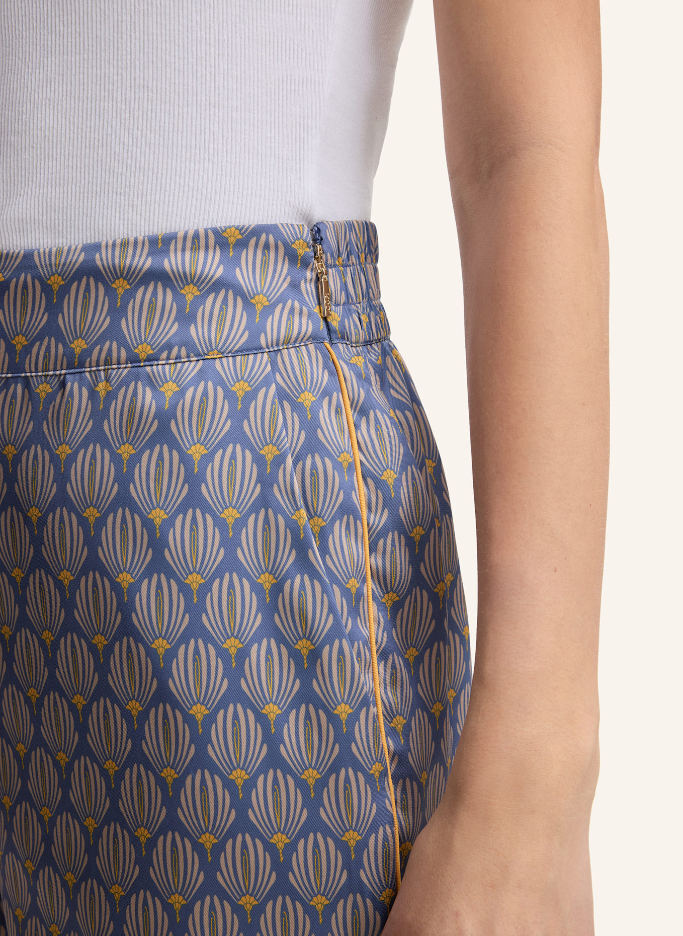 JOOP! Stoffhose: HELLBLAU/ BEIGE/ GELB