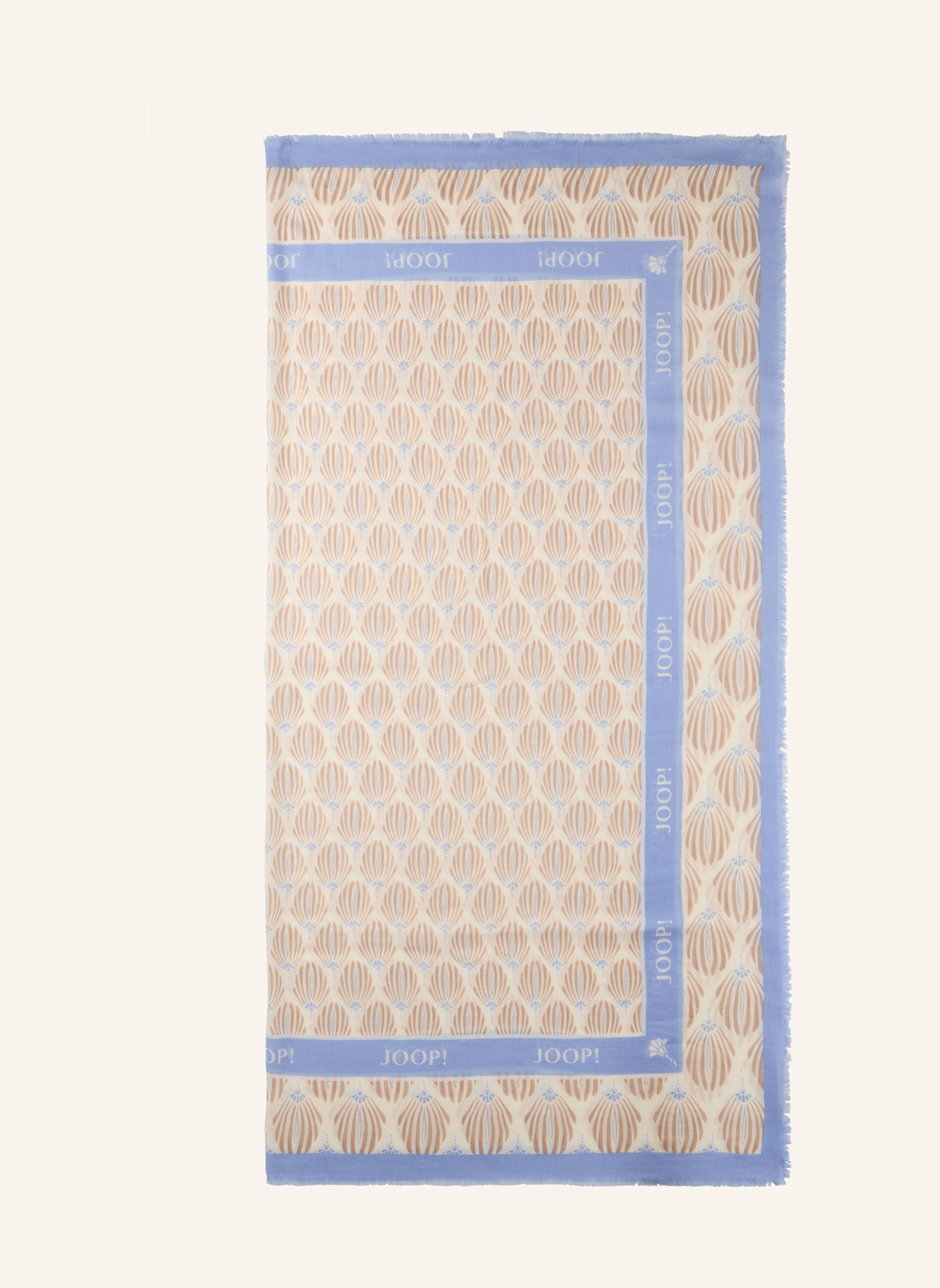 JOOP! Tuch: BEIGE/ HELLBLAU