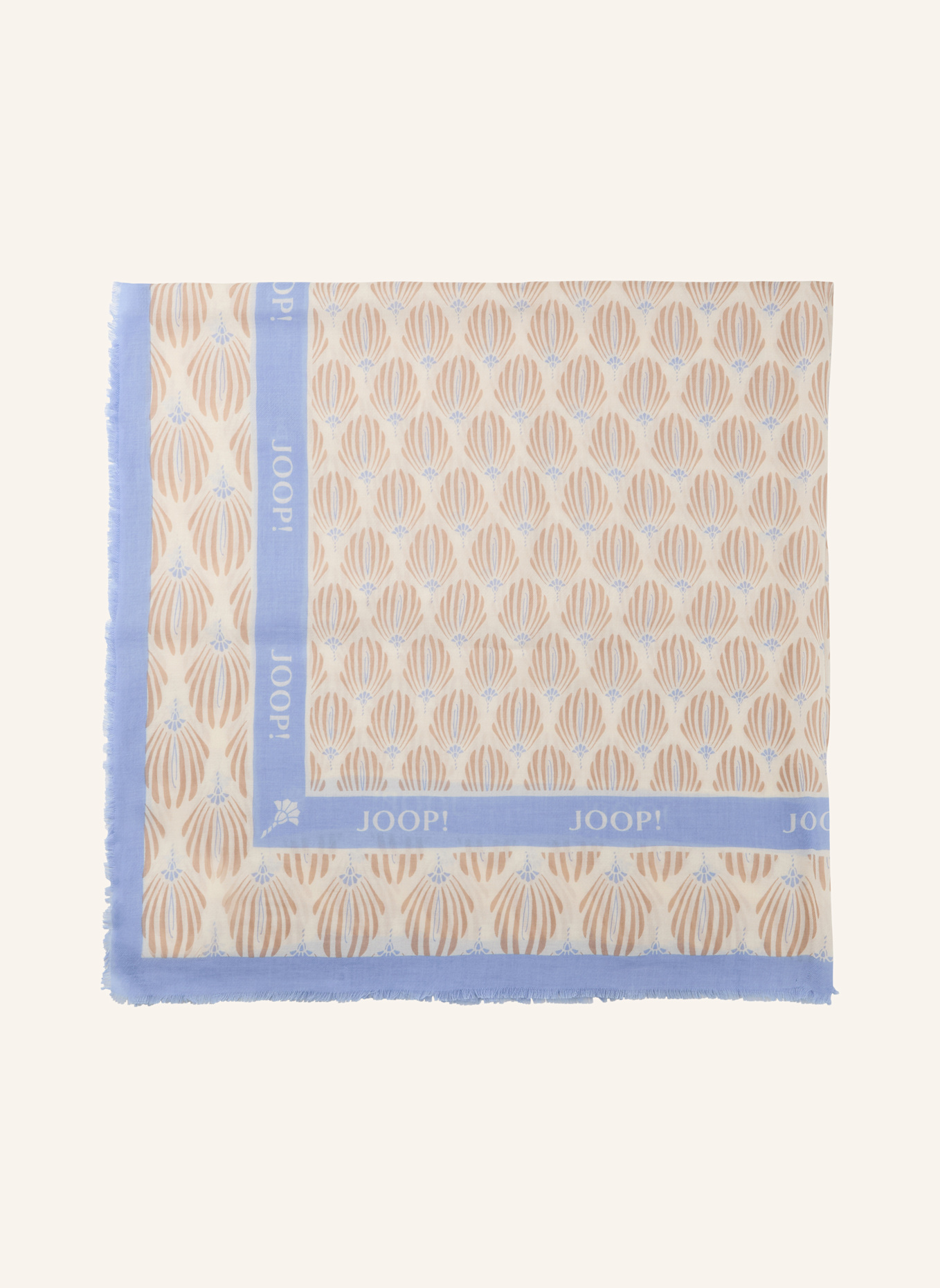 JOOP! Tuch: BEIGE/ HELLBLAU