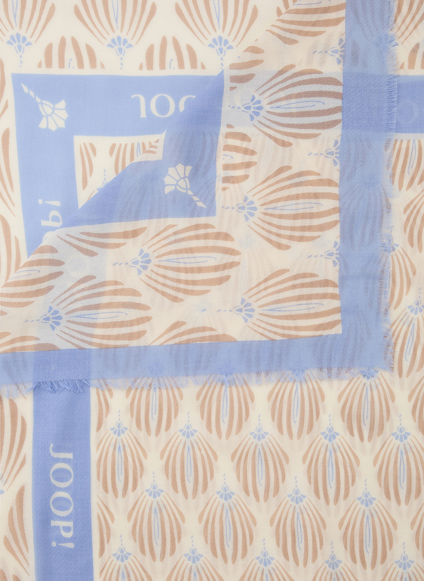 JOOP! Tuch: BEIGE/ HELLBLAU