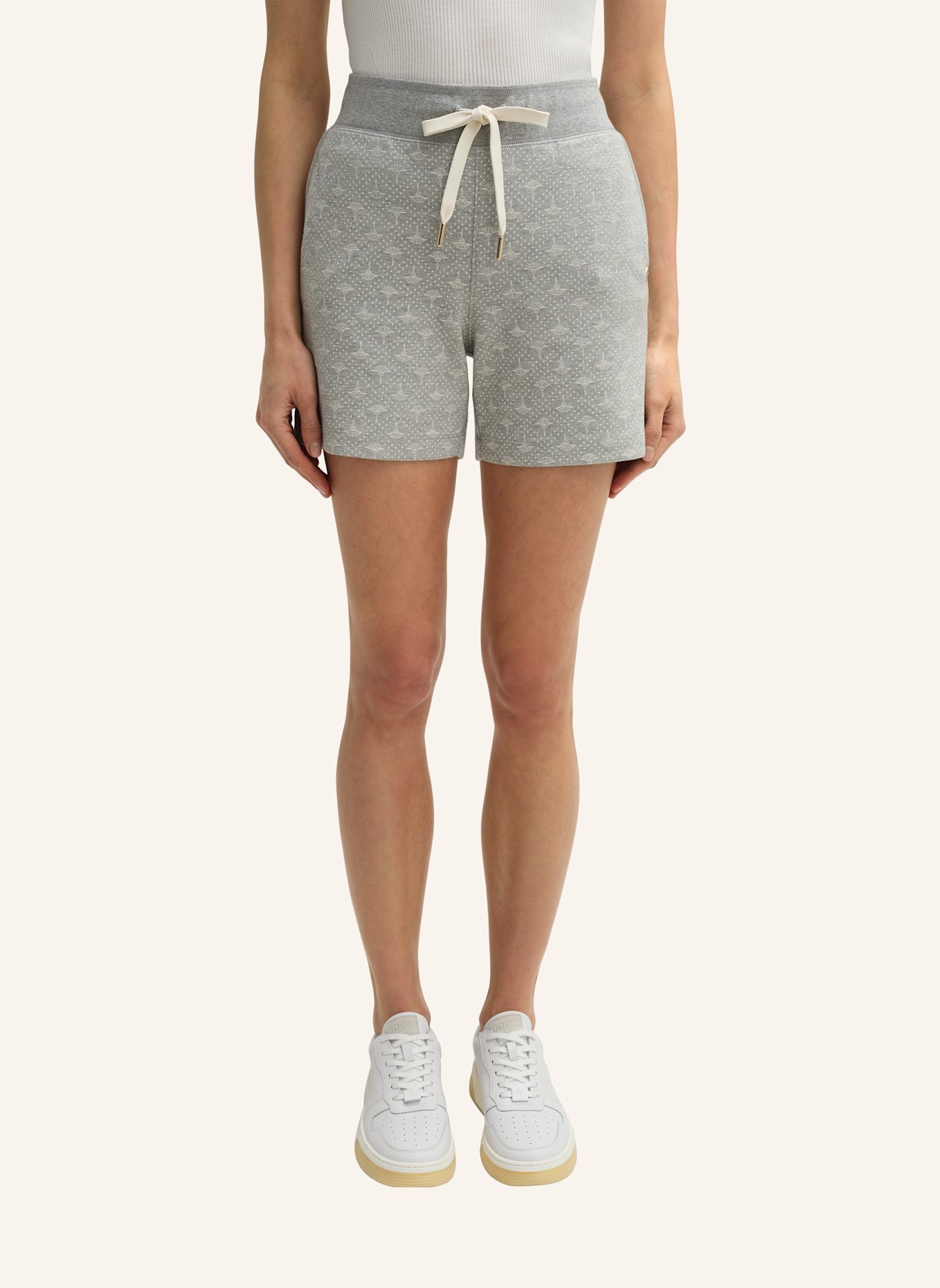 JOOP! Shorts: GRAU/ ECRU