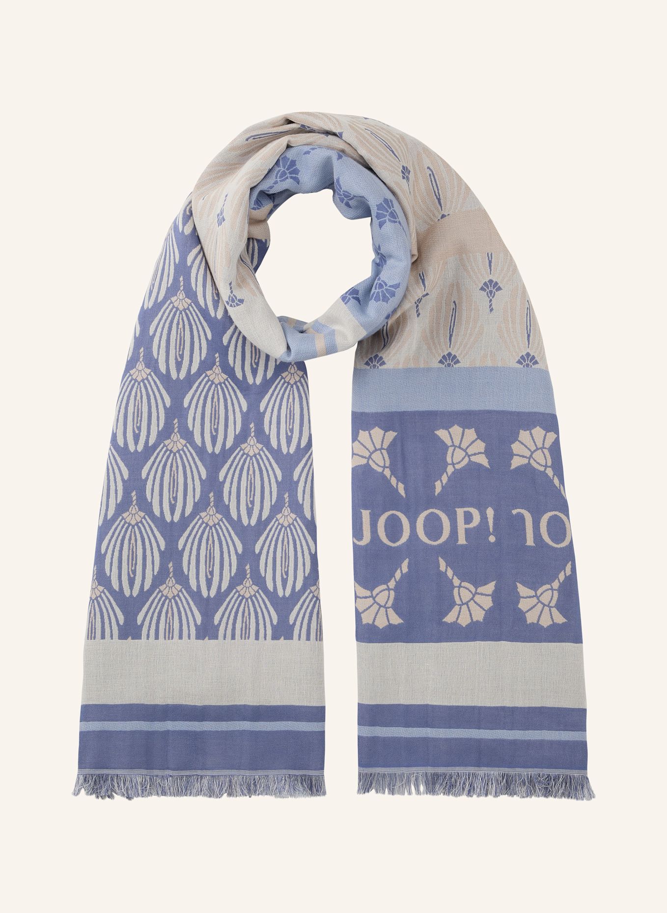 JOOP! Schal ALESSIA: BEIGE/ BLAU
