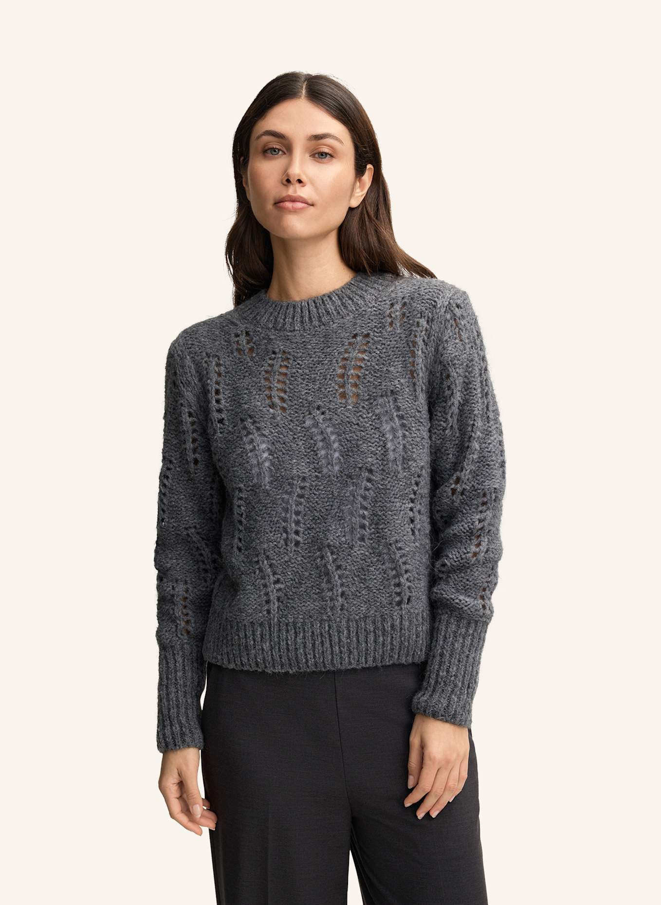 JOOP! Pullover KALMA mit Alpaka: GRAU