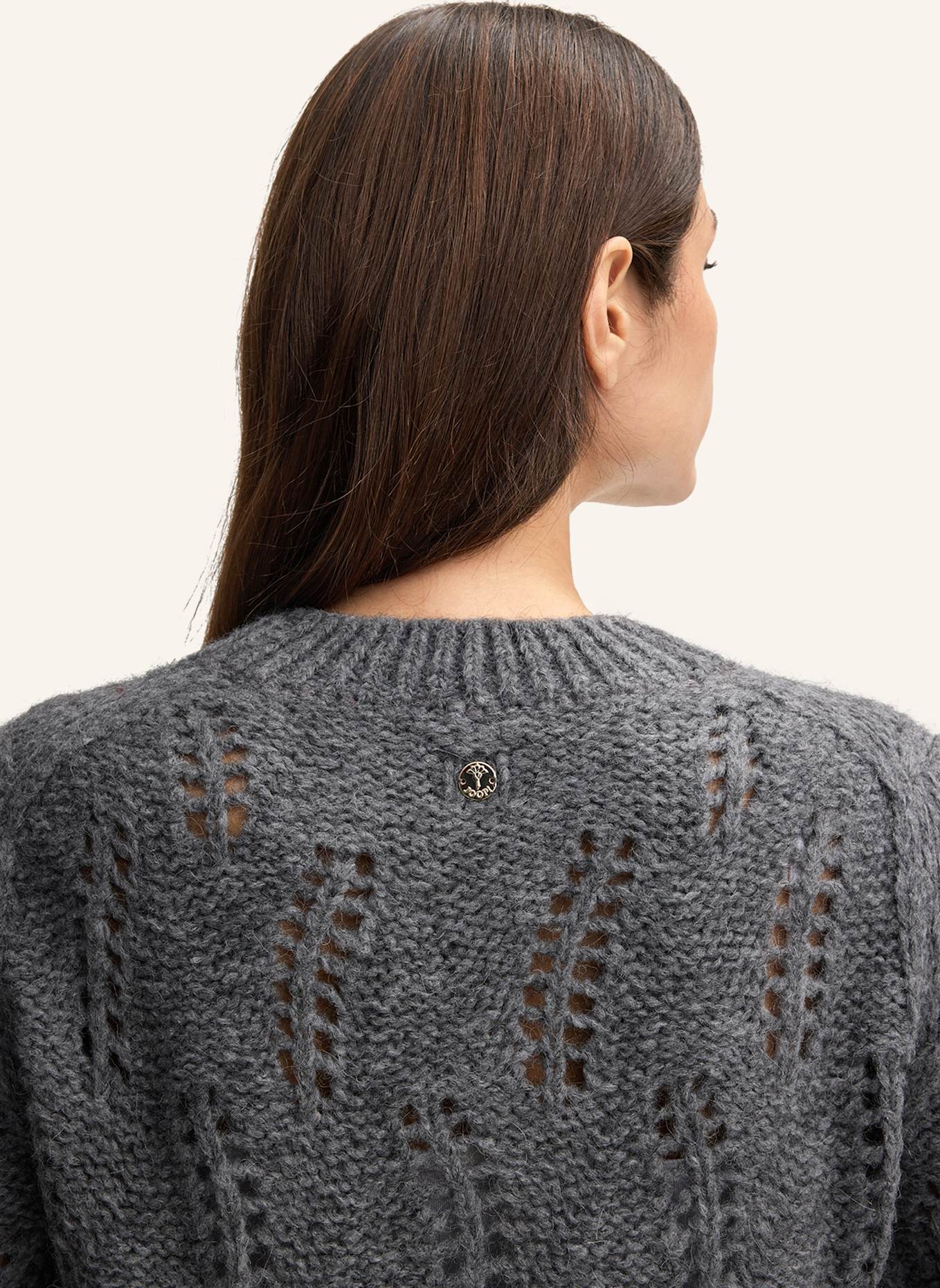 JOOP! Pullover KALMA mit Alpaka: GRAU