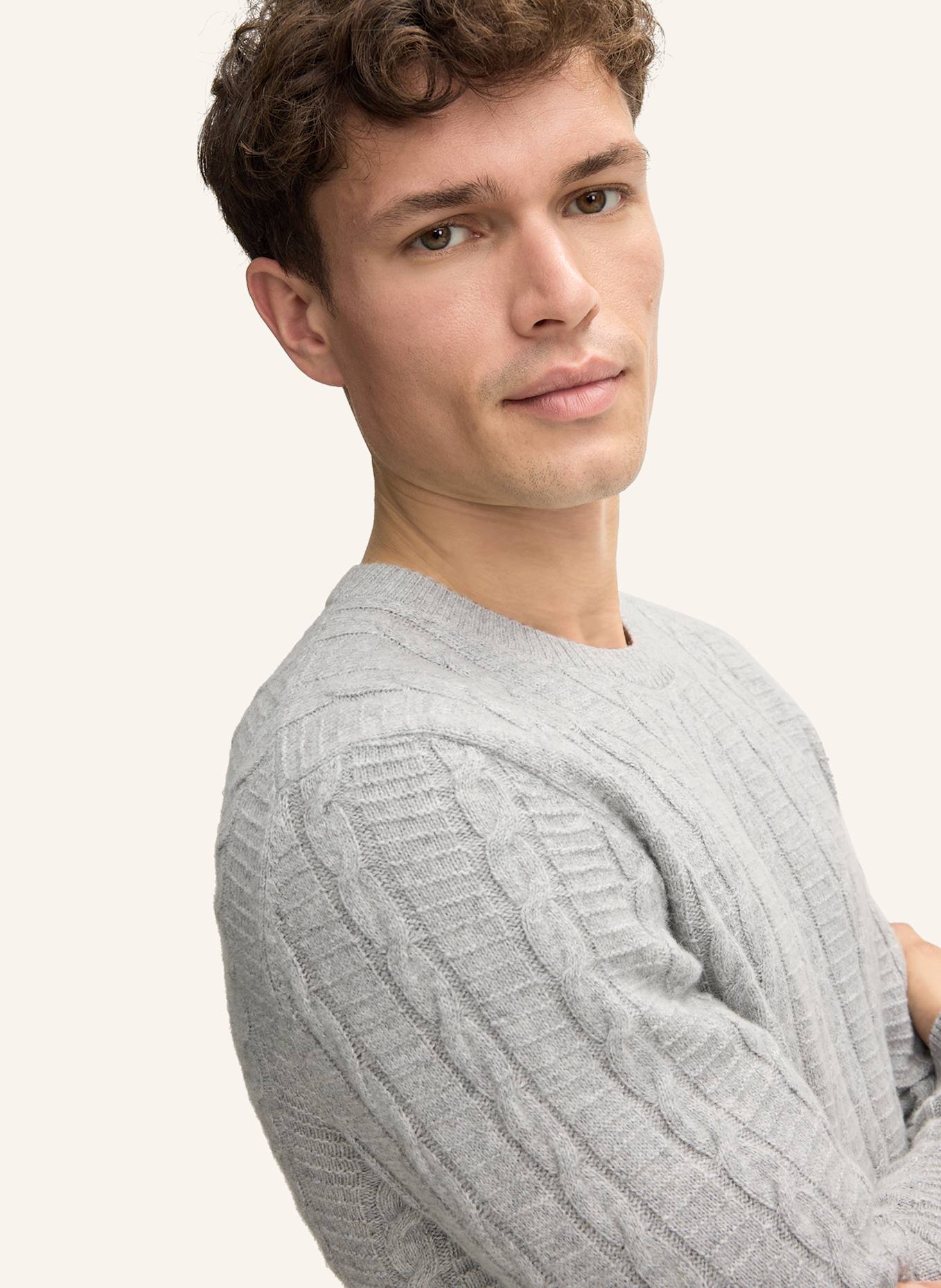 JOOP! Pullover LEVIOR: HELLGRAU