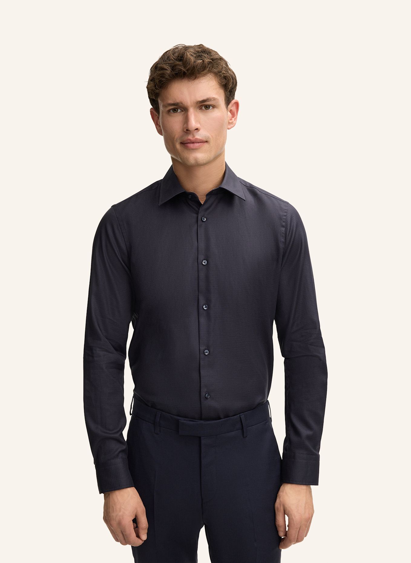 JOOP! Hemd Slim Fit: DUNKELBLAU