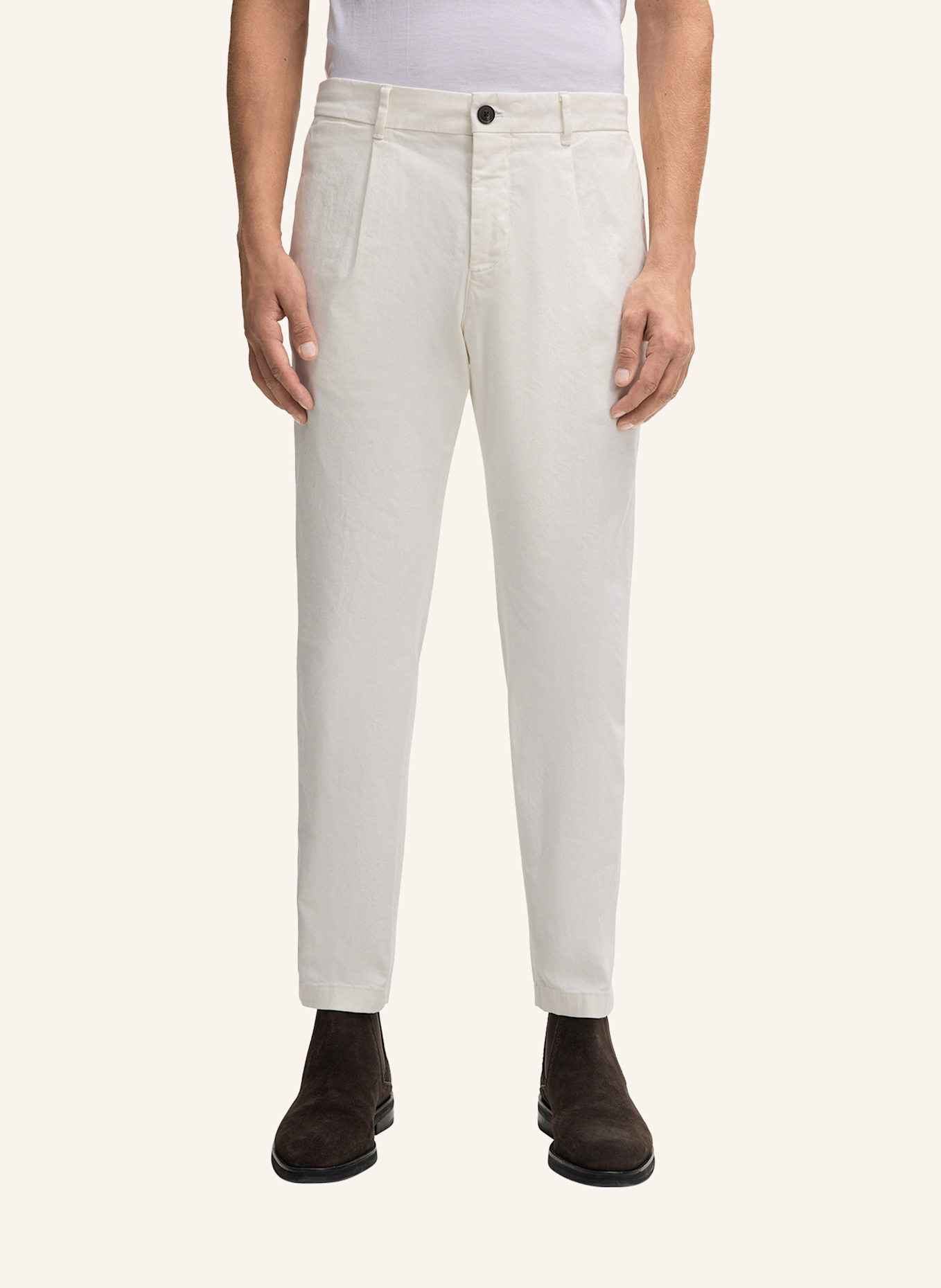 JOOP! Chino Loose Fit: WEISS