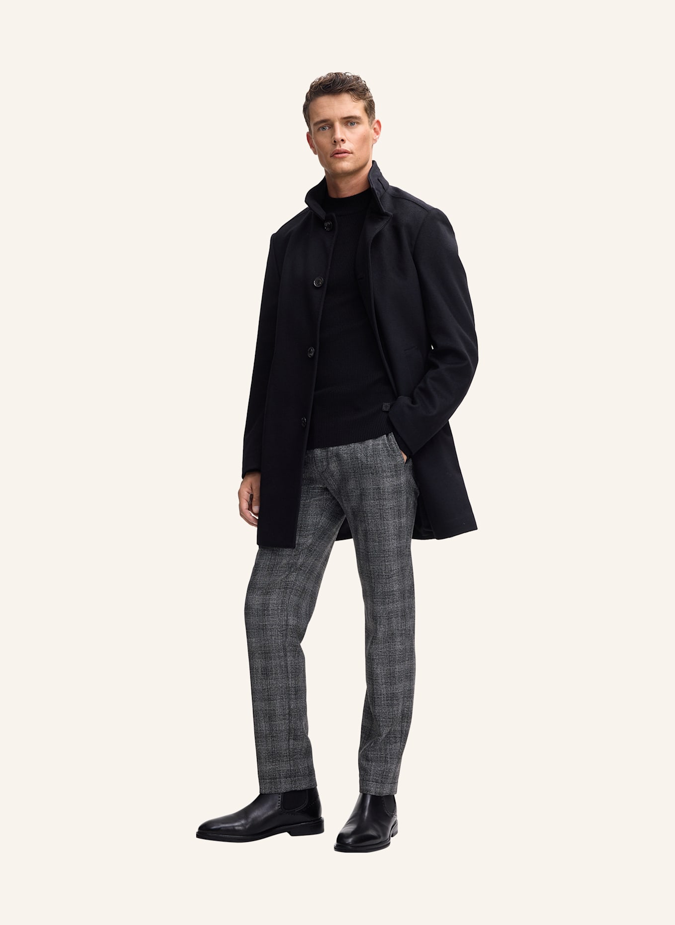 JOOP! Stoffhose Slim Fit: SCHWARZ