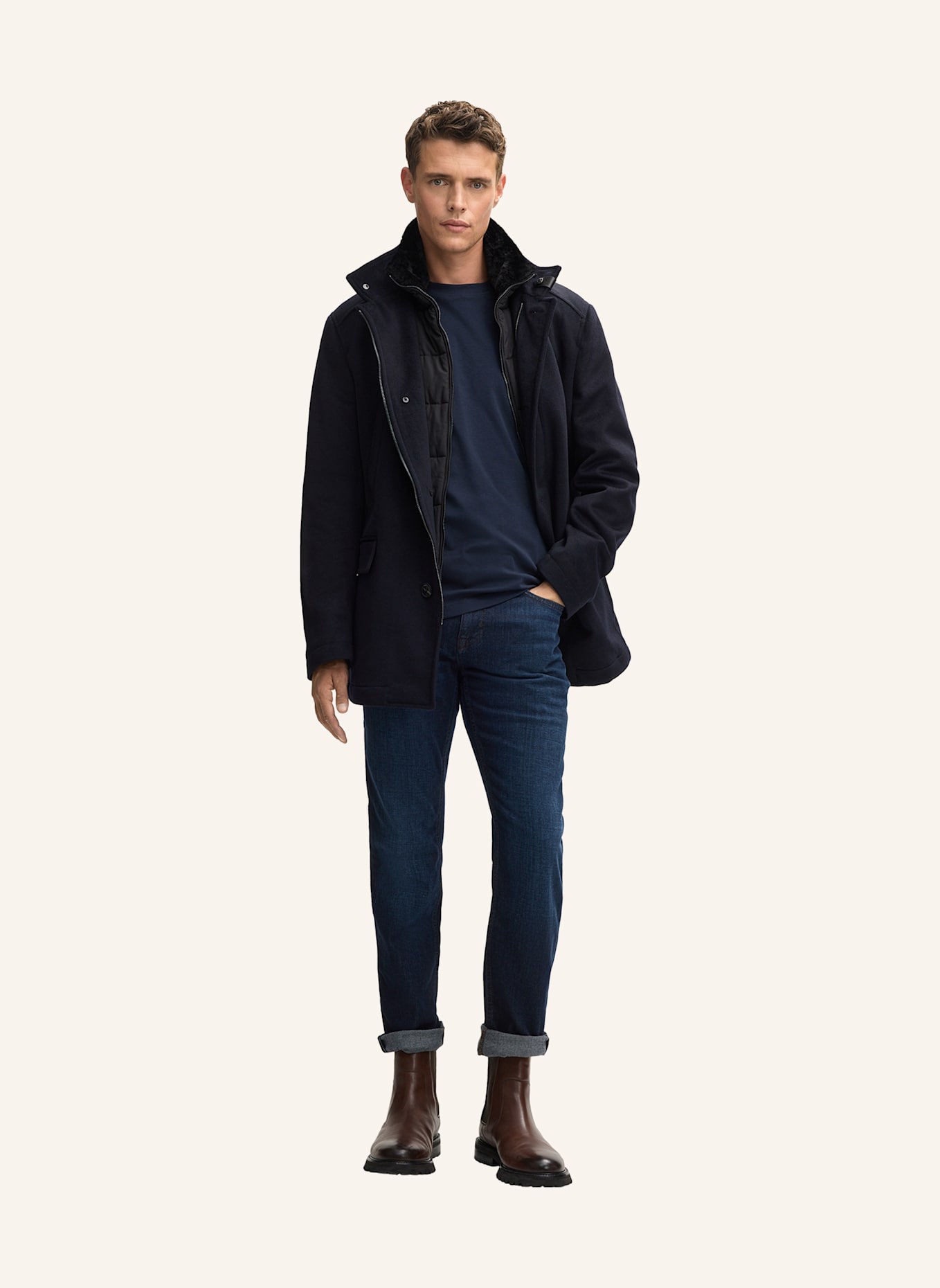 JOOP! Longsleeve: DUNKELBLAU