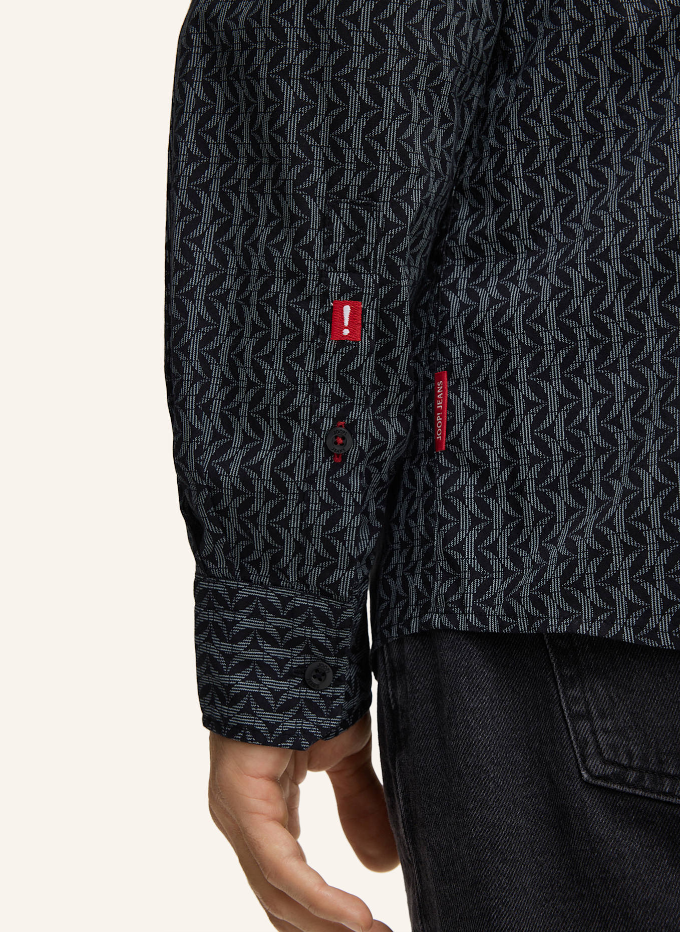 JOOP! JEANS Hemd Modern Fit: SCHWARZ