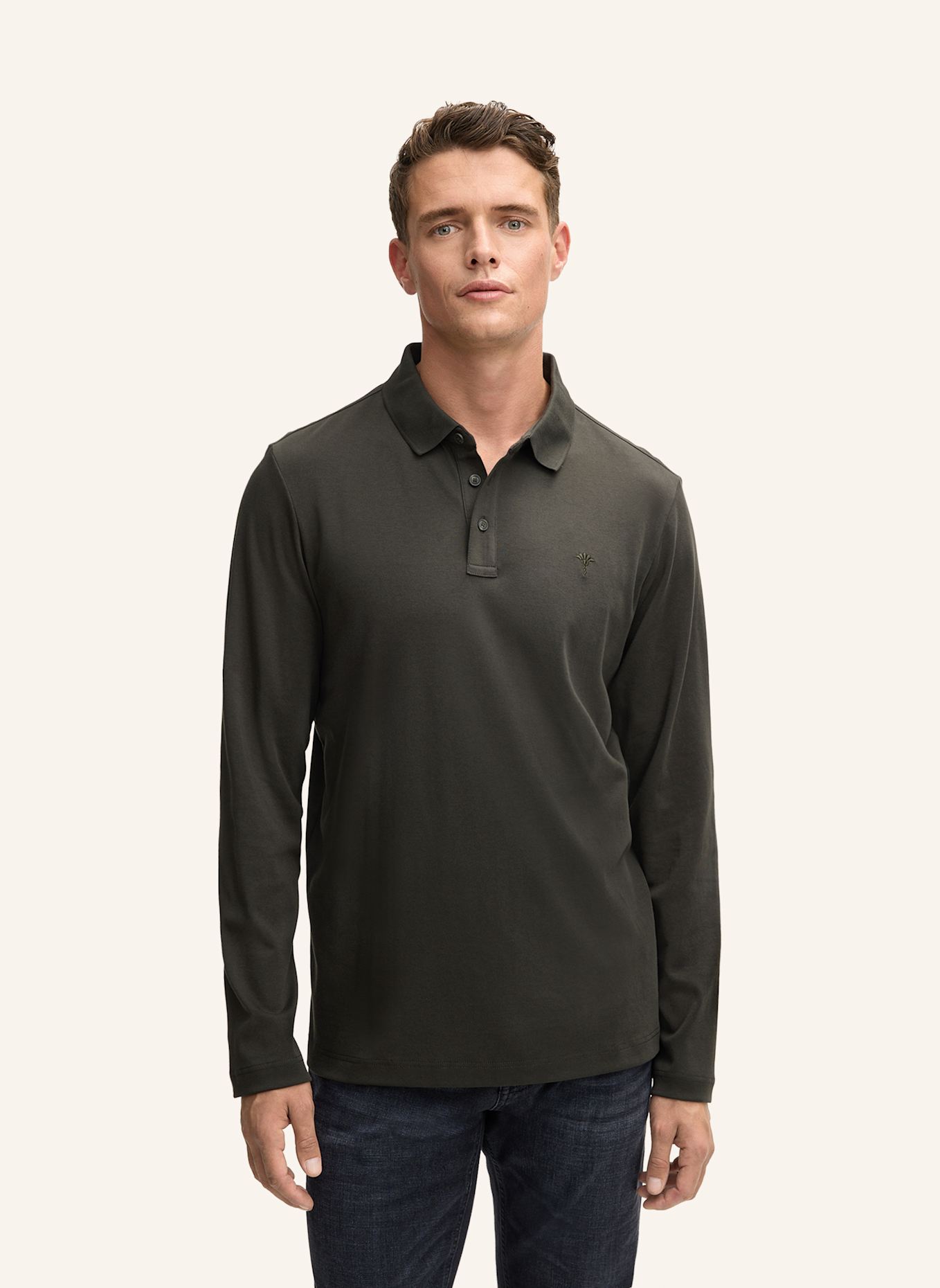 JOOP! Polo-Longsleeve Modern Fit: DUNKELGRÜN