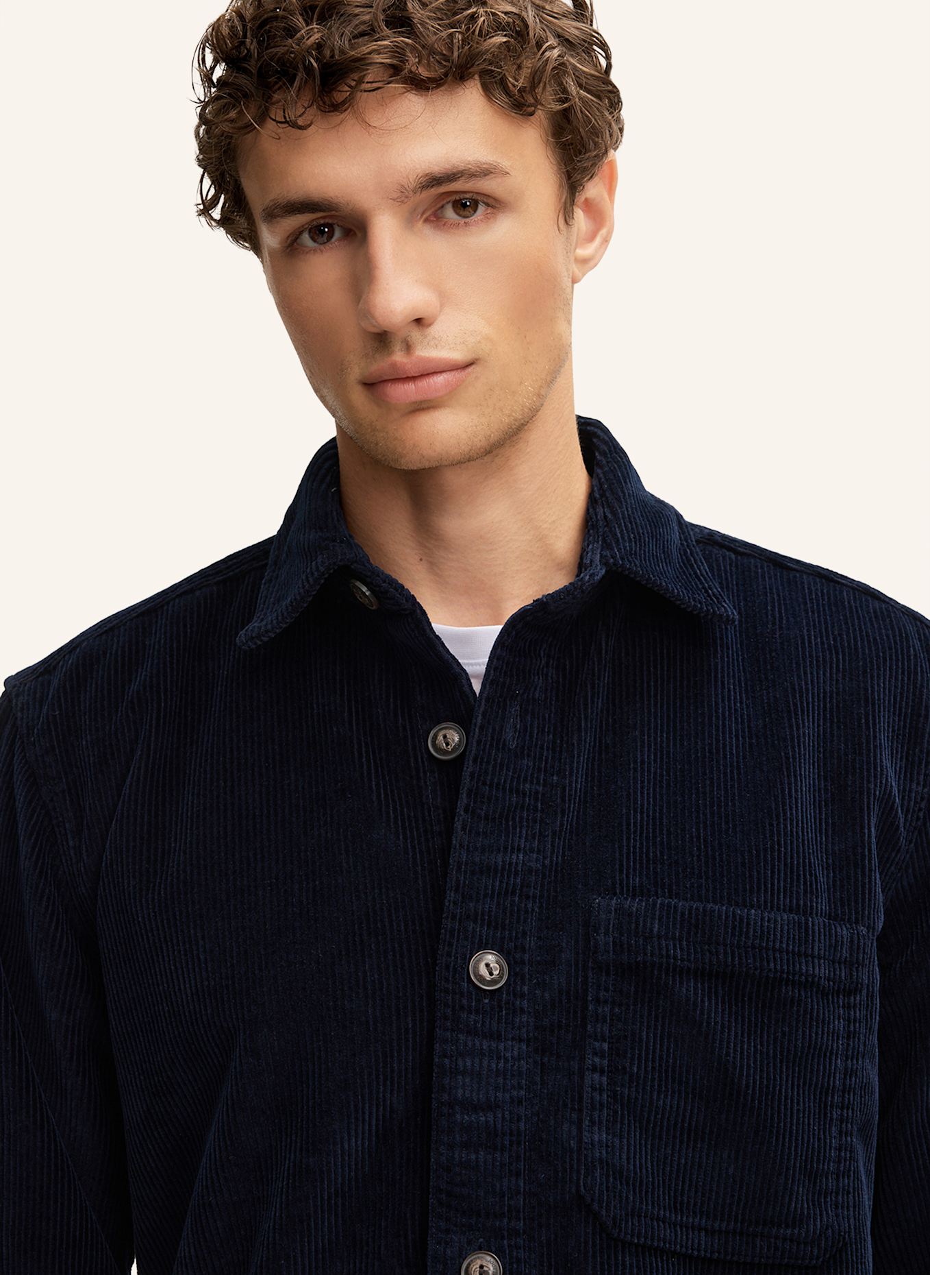 JOOP! JEANS Hemd Casual Fit: DUNKELBLAU