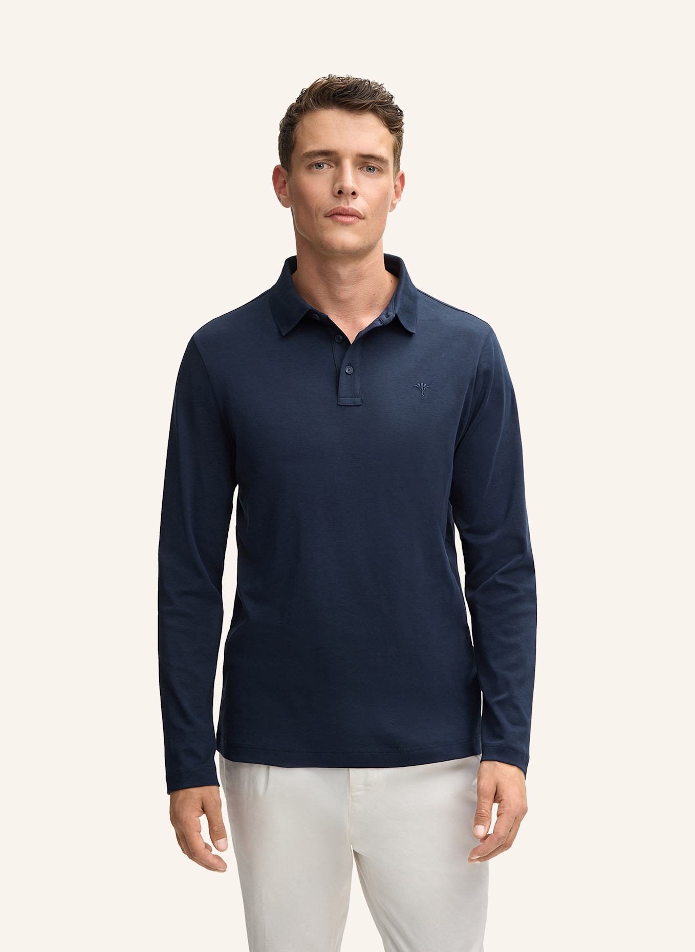 JOOP! Polo-Longsleeve Modern Fit: DUNKELBLAU