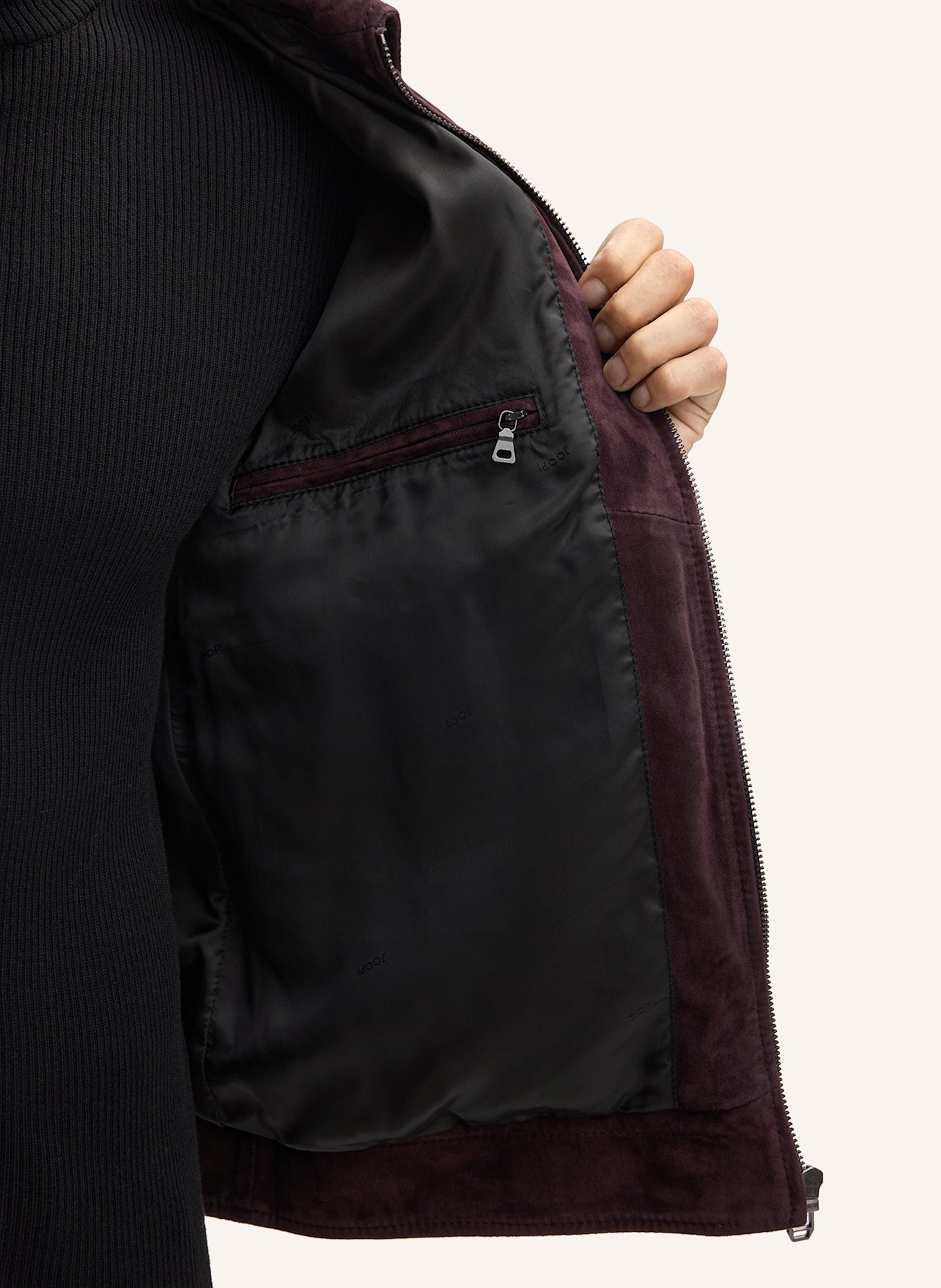 JOOP! Lederjacke: LILA