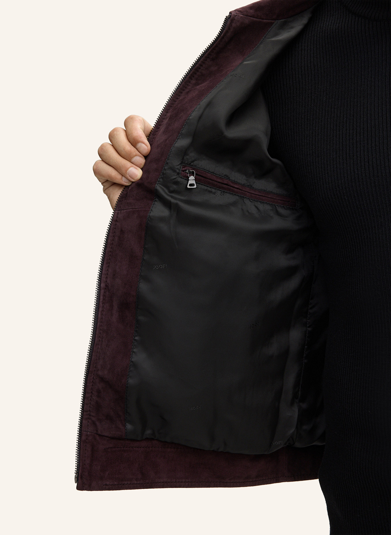 JOOP! Lederjacke: LILA