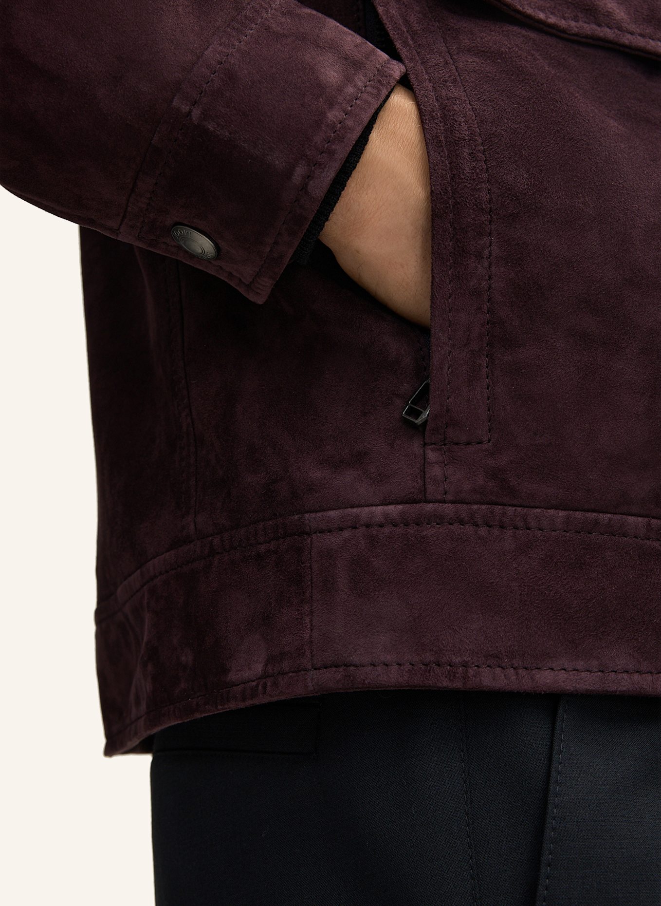 JOOP! Lederjacke: LILA