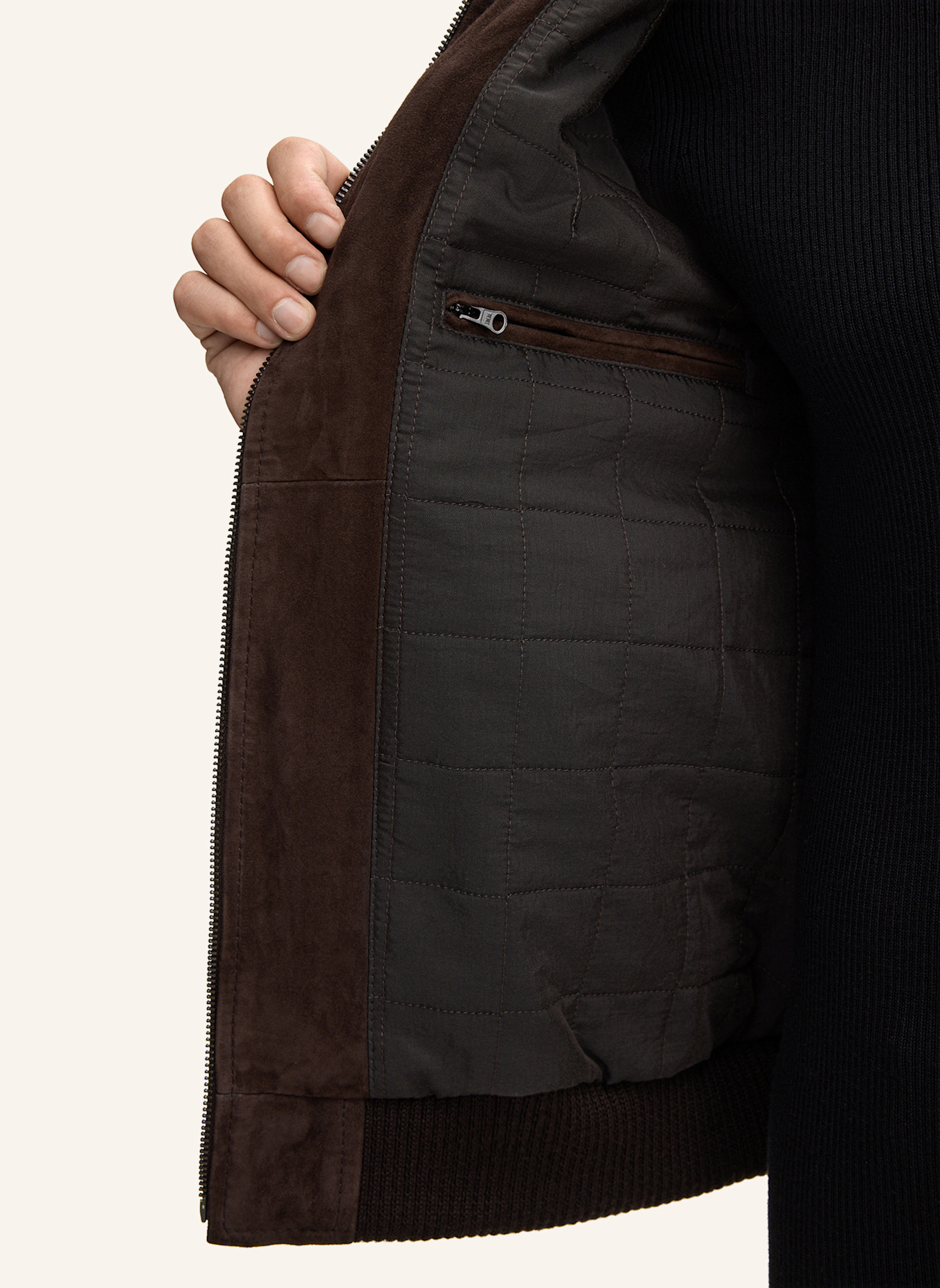 JOOP! Lederjacke: DUNKELBRAUN