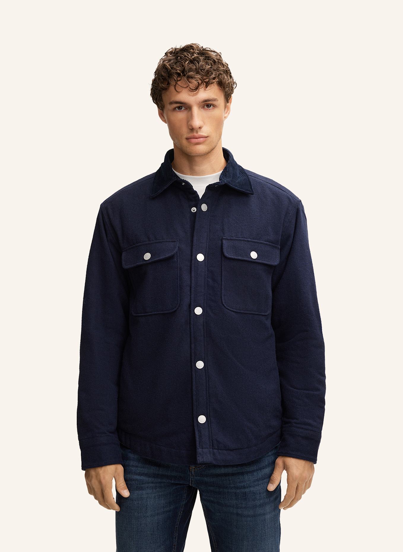 JOOP! JEANS Overshirt Casual Fit: DUNKELBLAU