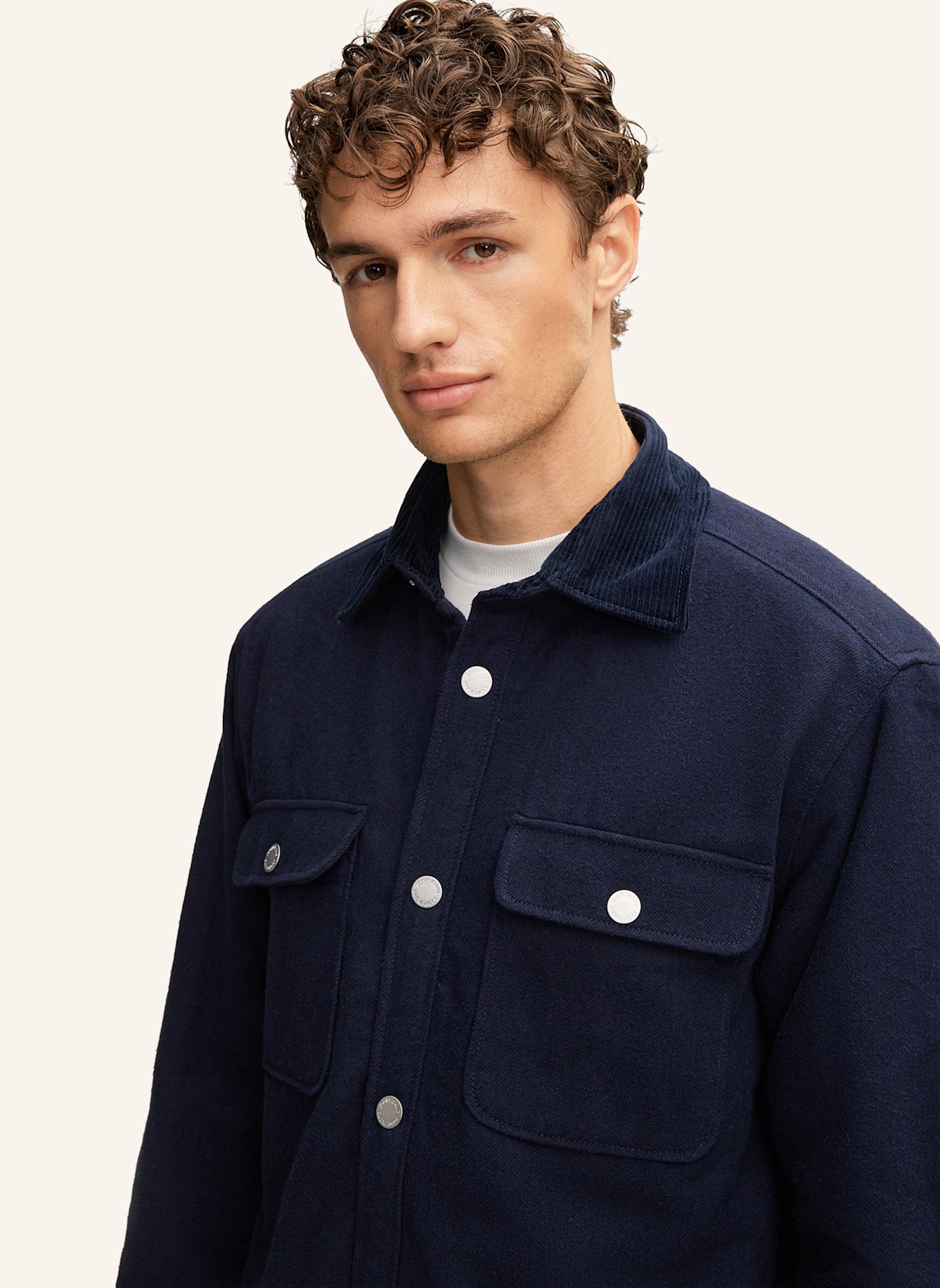 JOOP! JEANS Overshirt Casual Fit: DUNKELBLAU