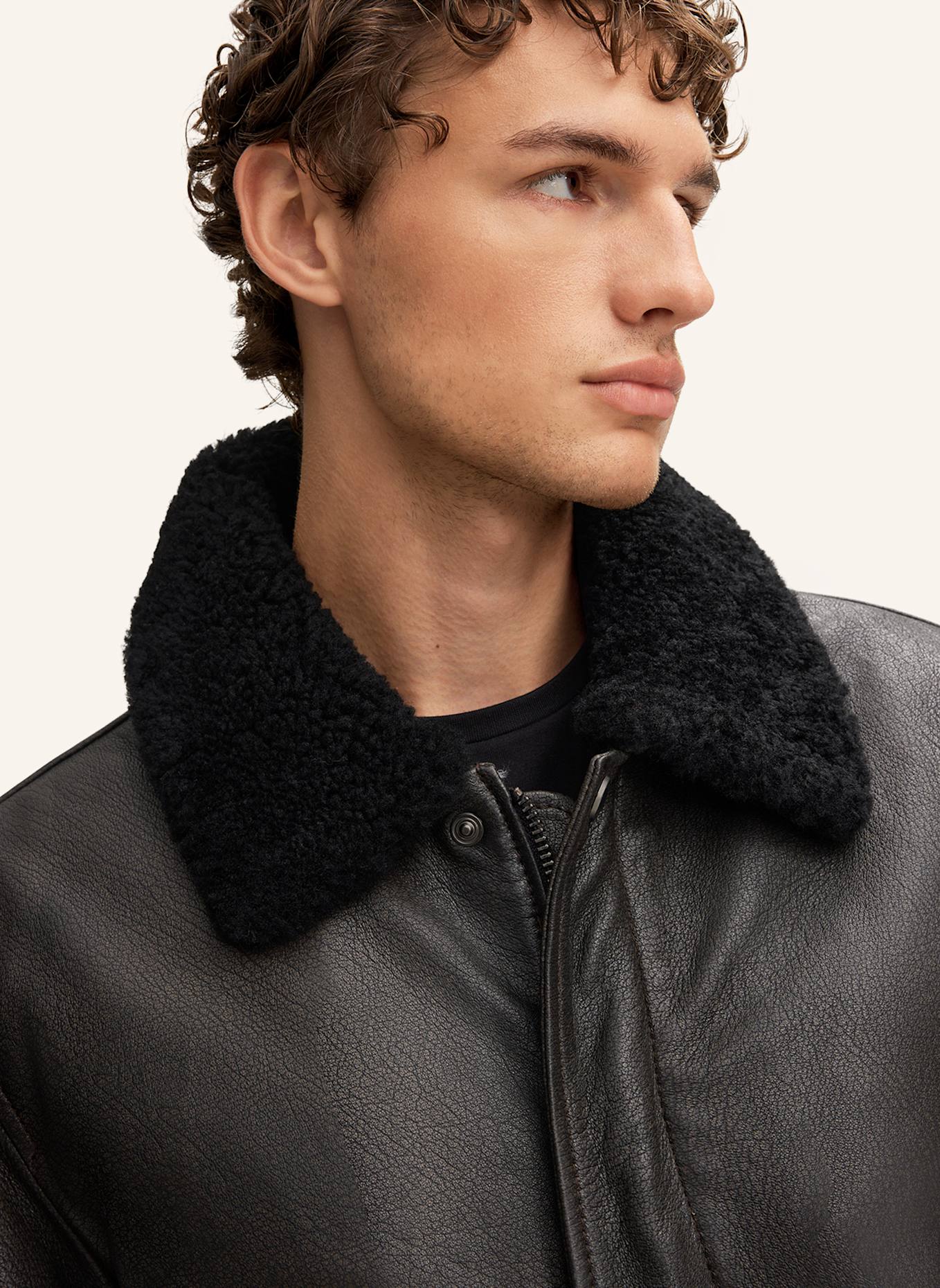 JOOP! JEANS Lederjacke: GRAU