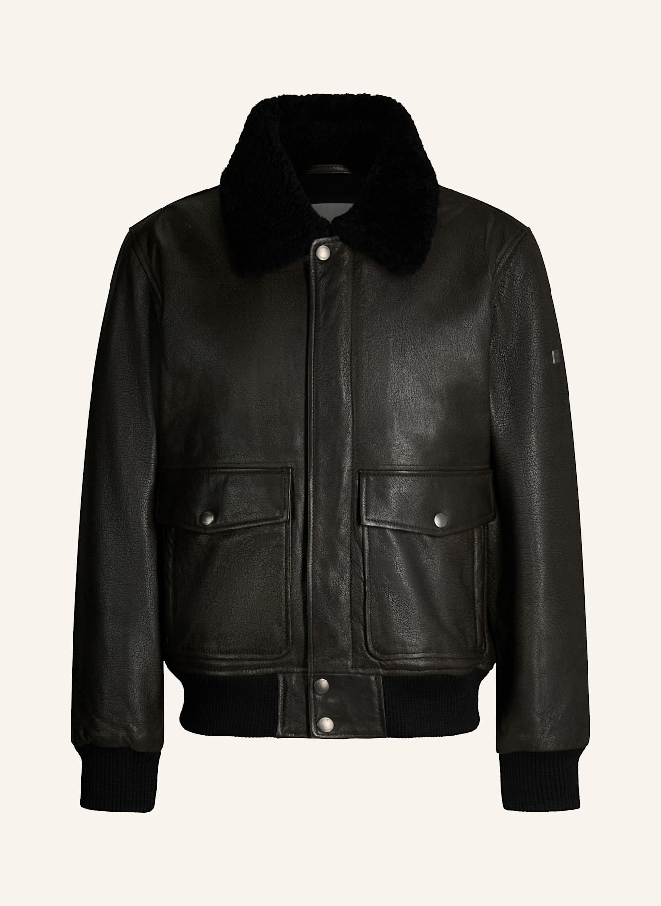 JOOP! JEANS Lederjacke: GRAU