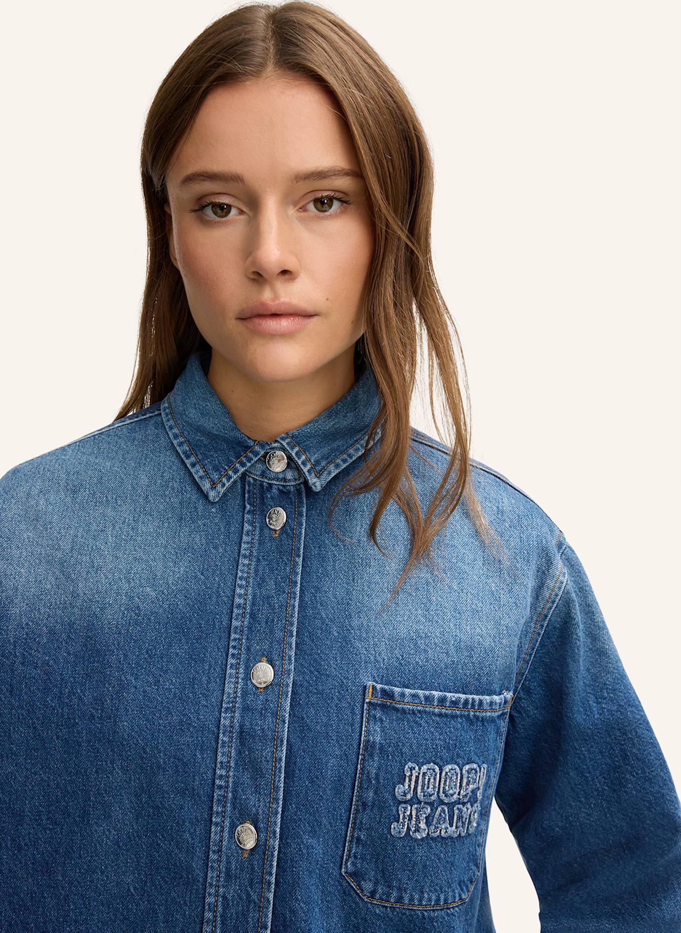 JOOP! JEANS Jeansbluse: DUNKELBLAU