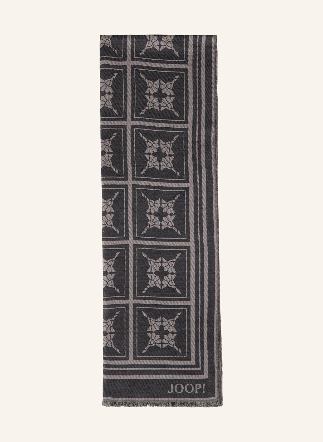 JOOP! Schal: SCHWARZ/ GRAU