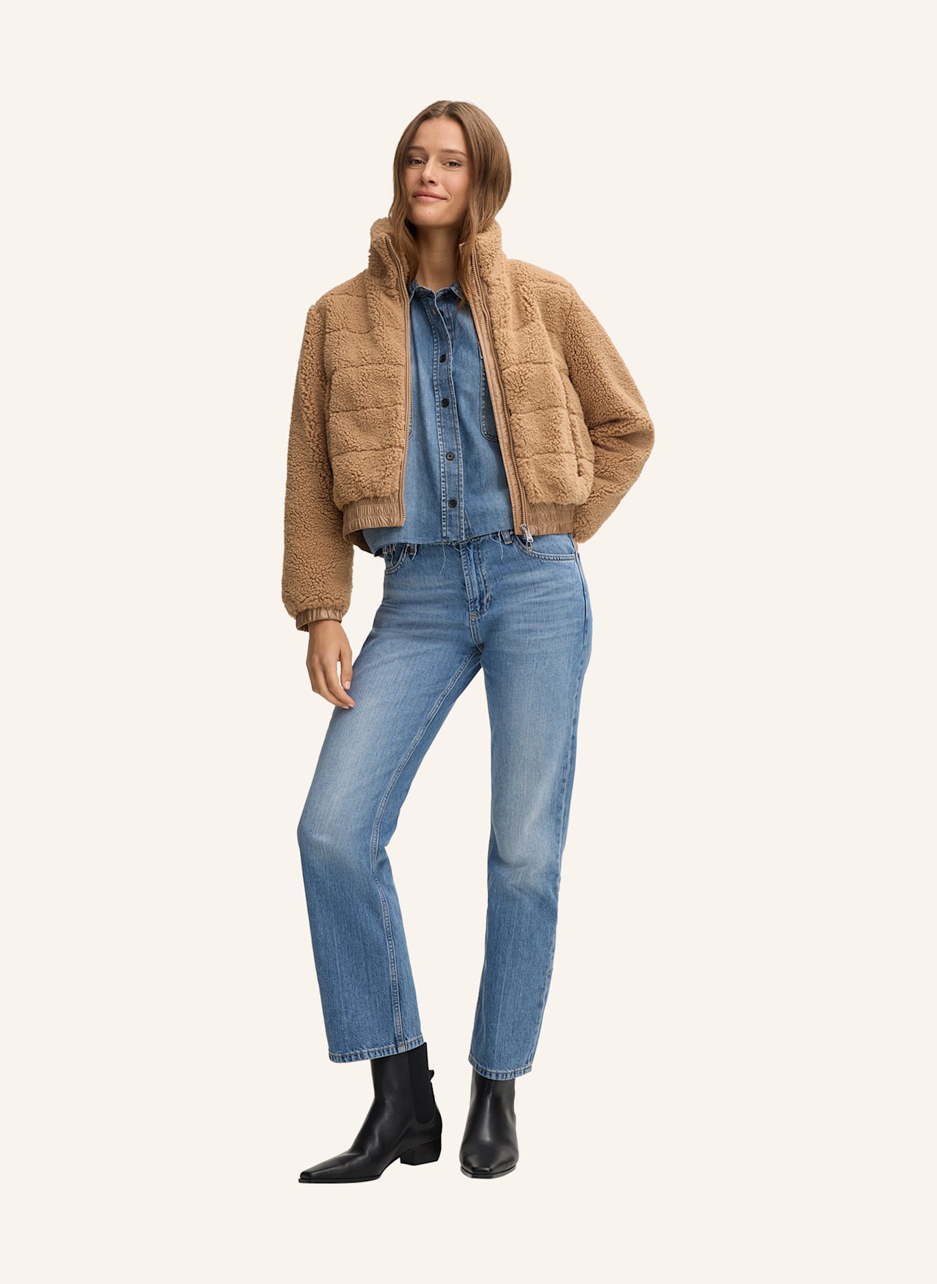JOOP! JEANS Teddy-Jacke: CAMEL
